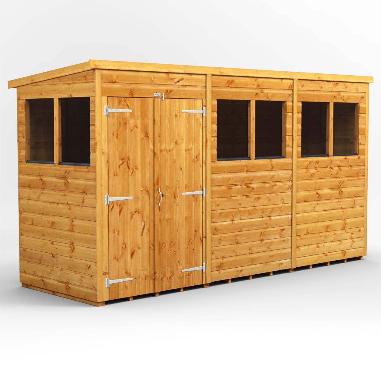 Powersheds Pent Garden Shed 12ftx 4ft DD