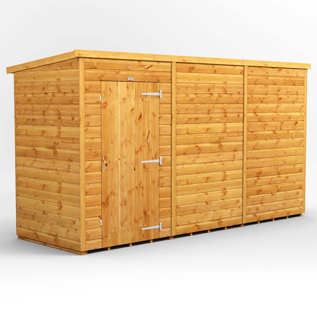 Powersheds Pent Garden Shed 12ft x 4ft Windowless