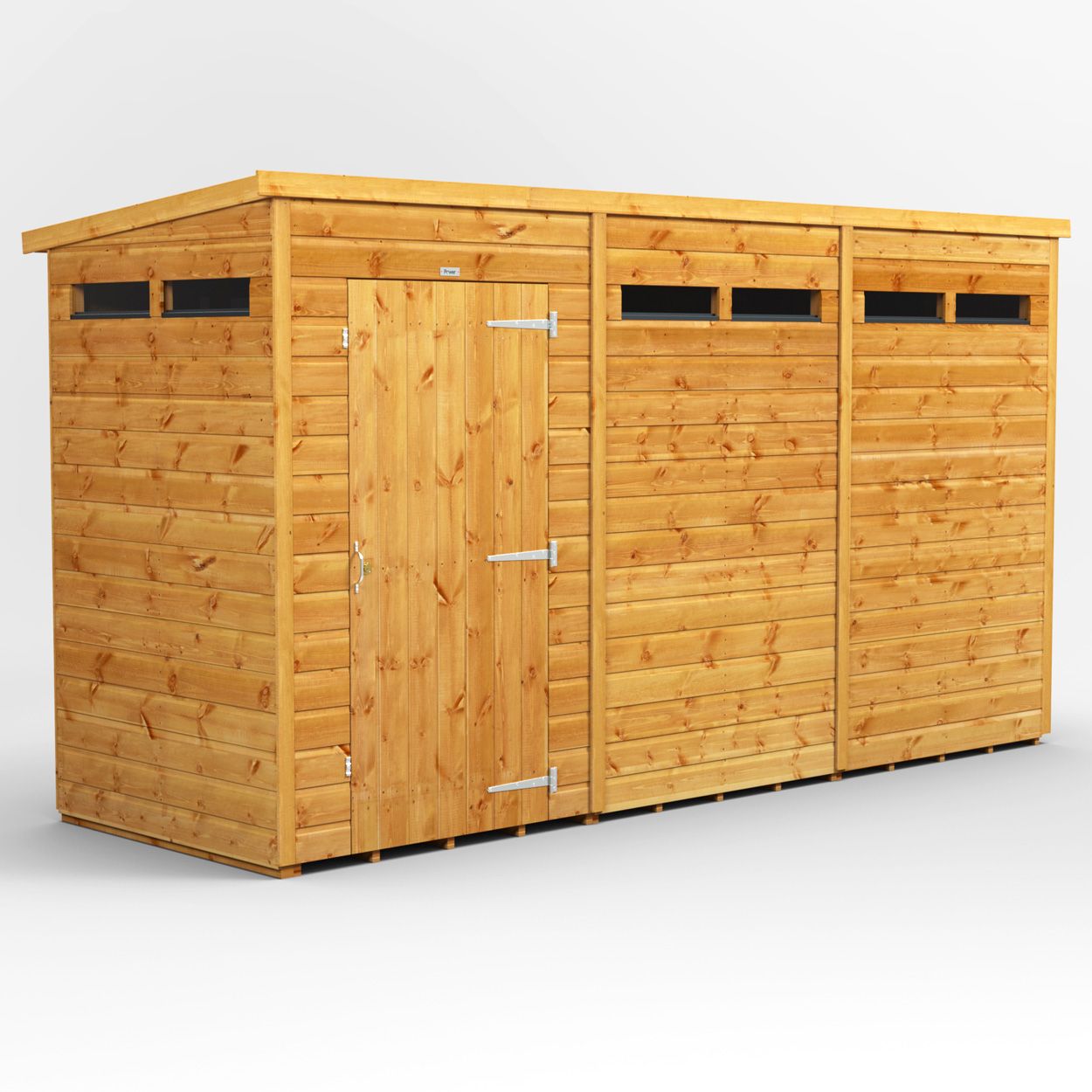Powersheds Pent Security Shed - 12ft x 4ft