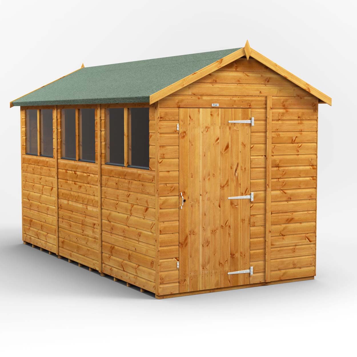 Powersheds Apex Garden Shed - 12ft x 6ft