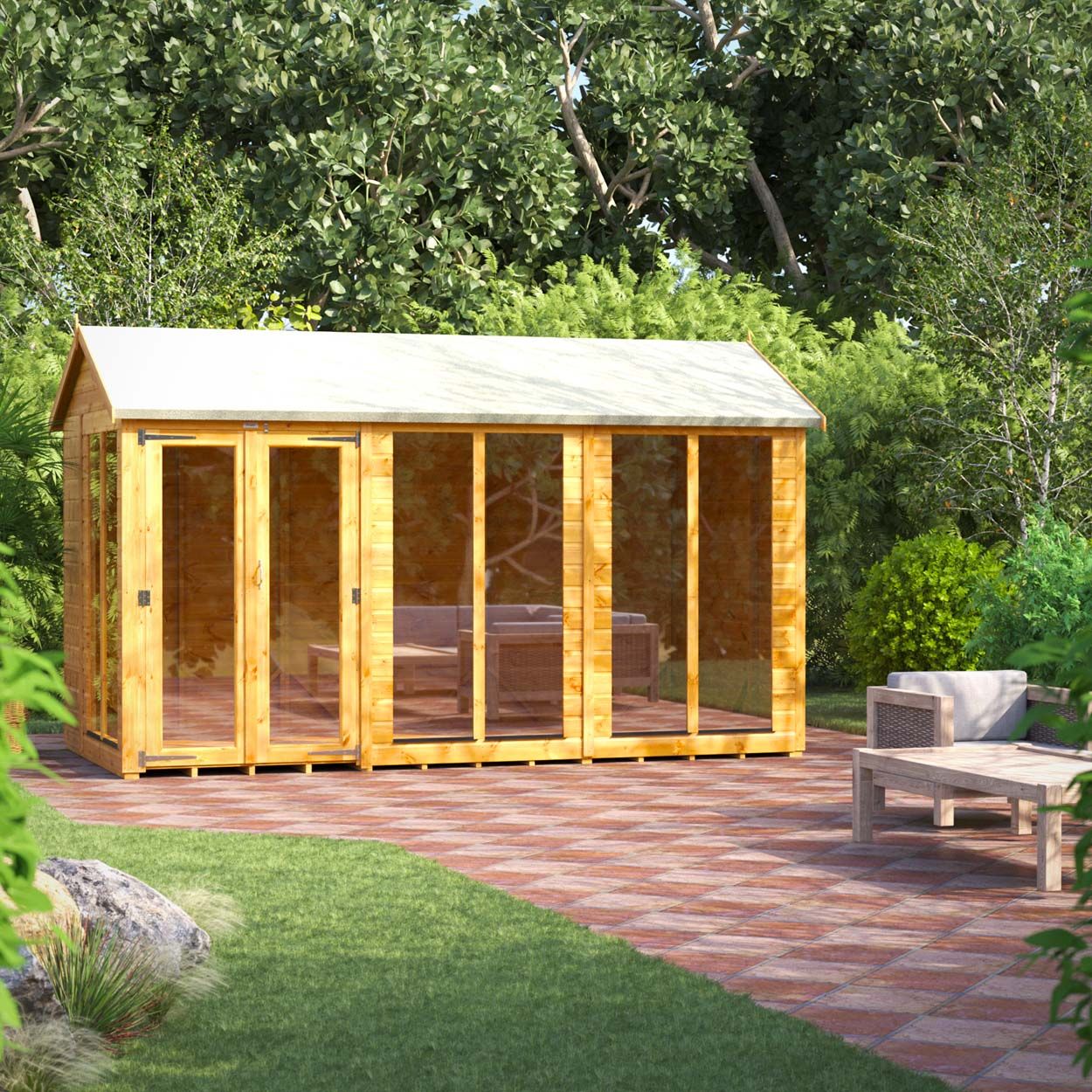 Powersheds Apex Summerhouse - 12ft x 6ft