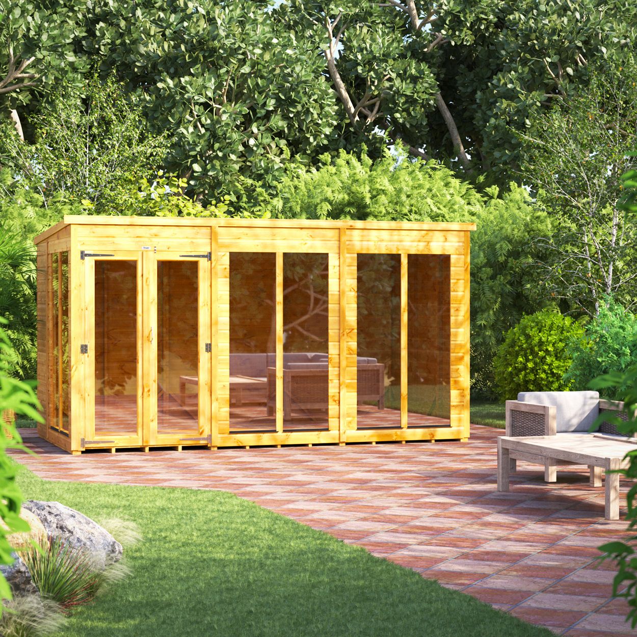 Powersheds Pent Summerhouse - 12ft x 6ft
