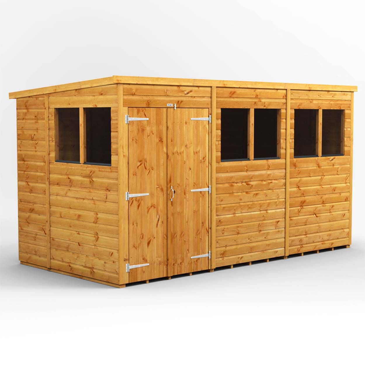 Powersheds Pent Garden Shed - 12ft x 6ft - DD