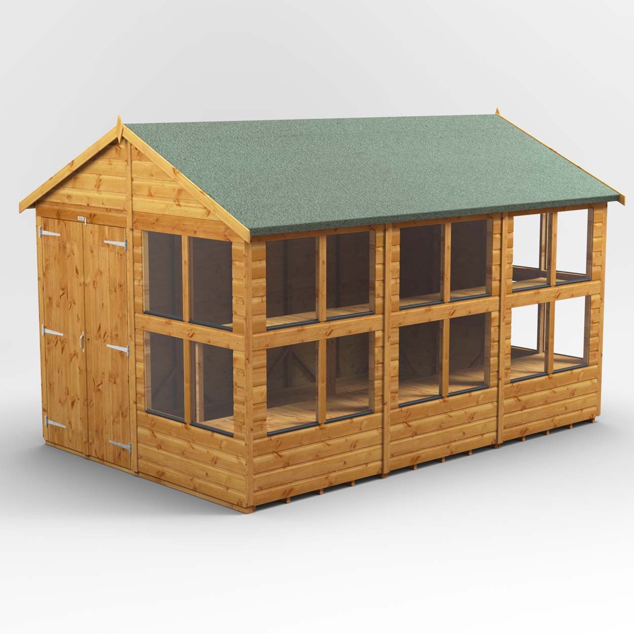 Powersheds Apex Potting Shed - 12ft x 8ft - DD