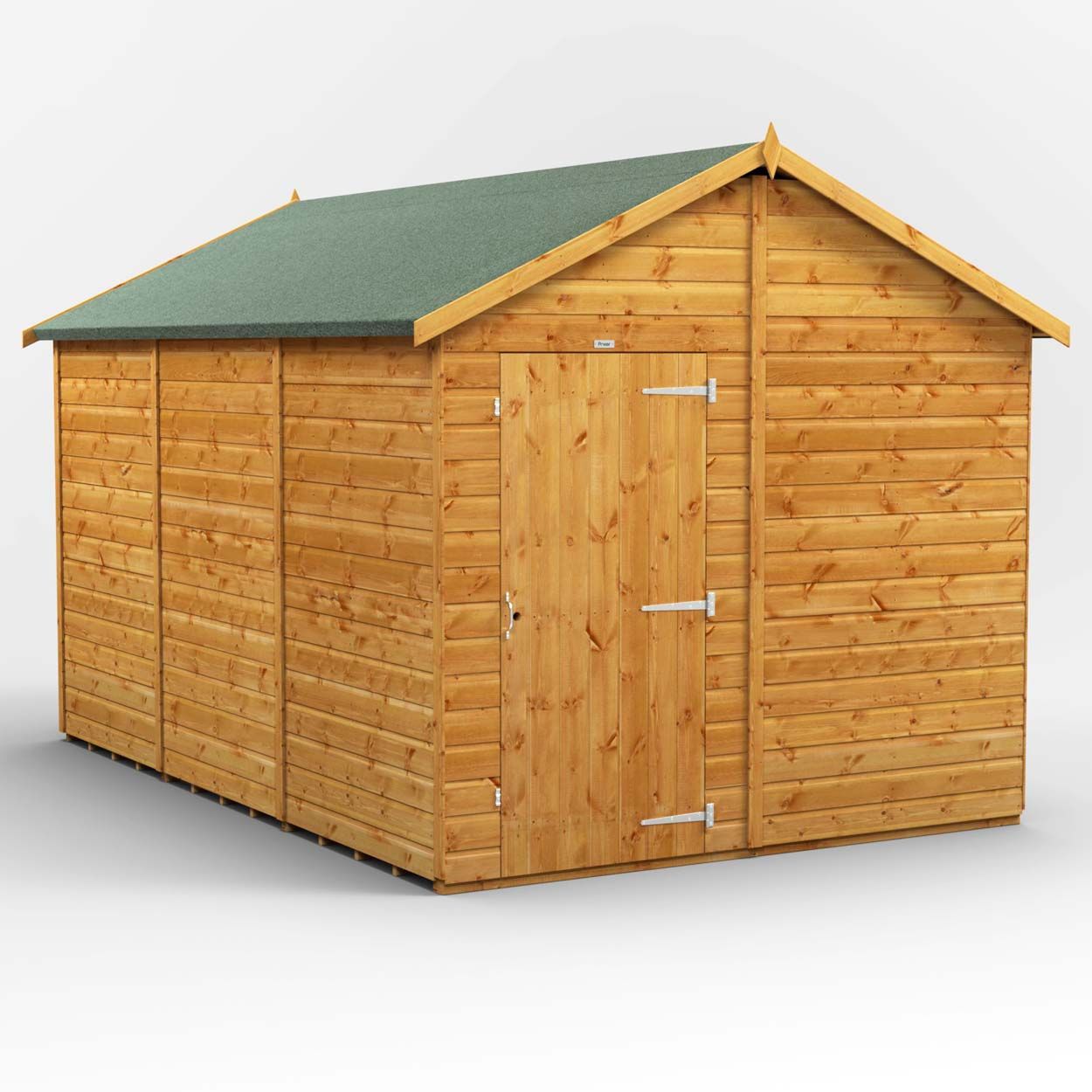 Powersheds Apex Garden Shed 12ft x 8ft Windowless