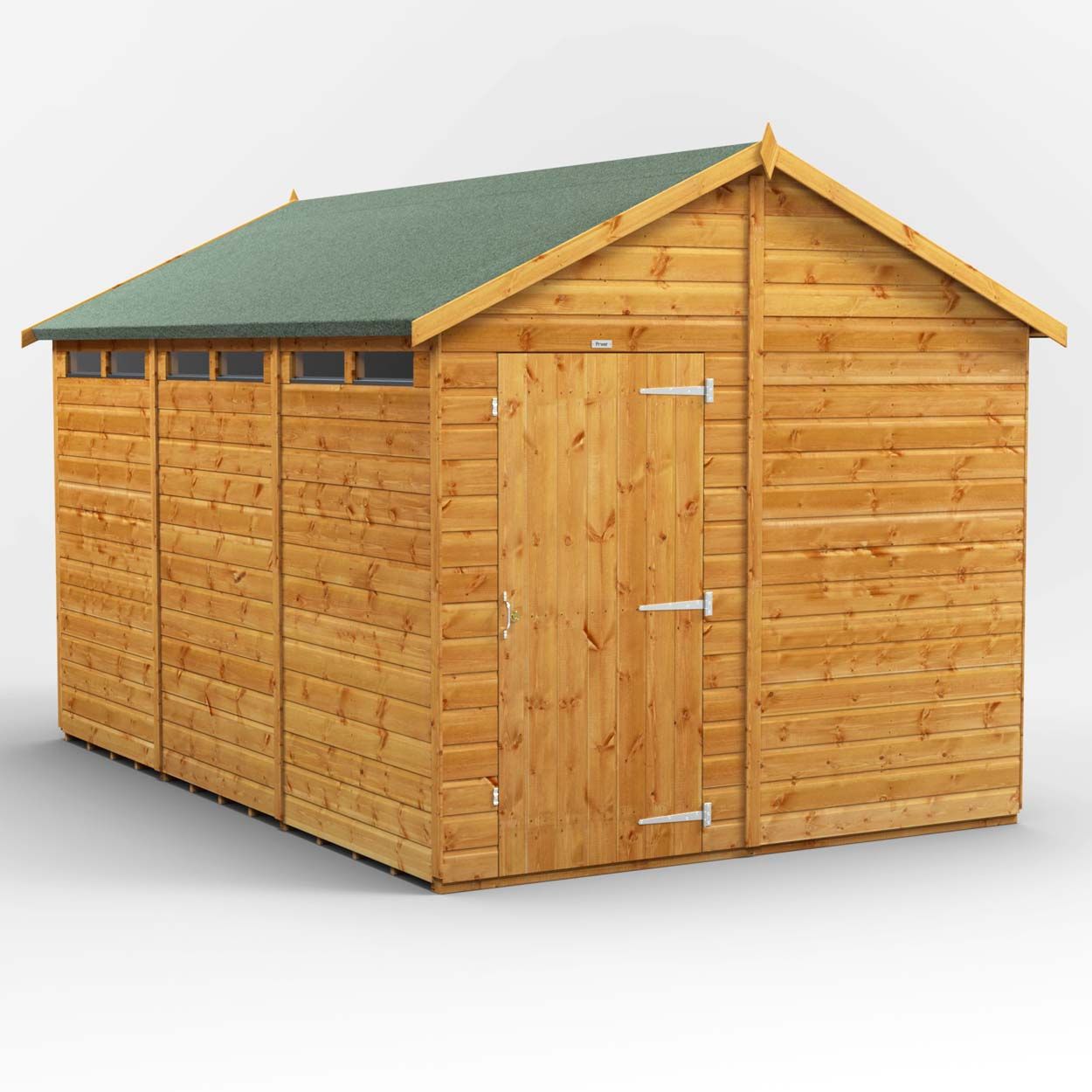 Powersheds Apex Security Shed - 12ft x 8ft