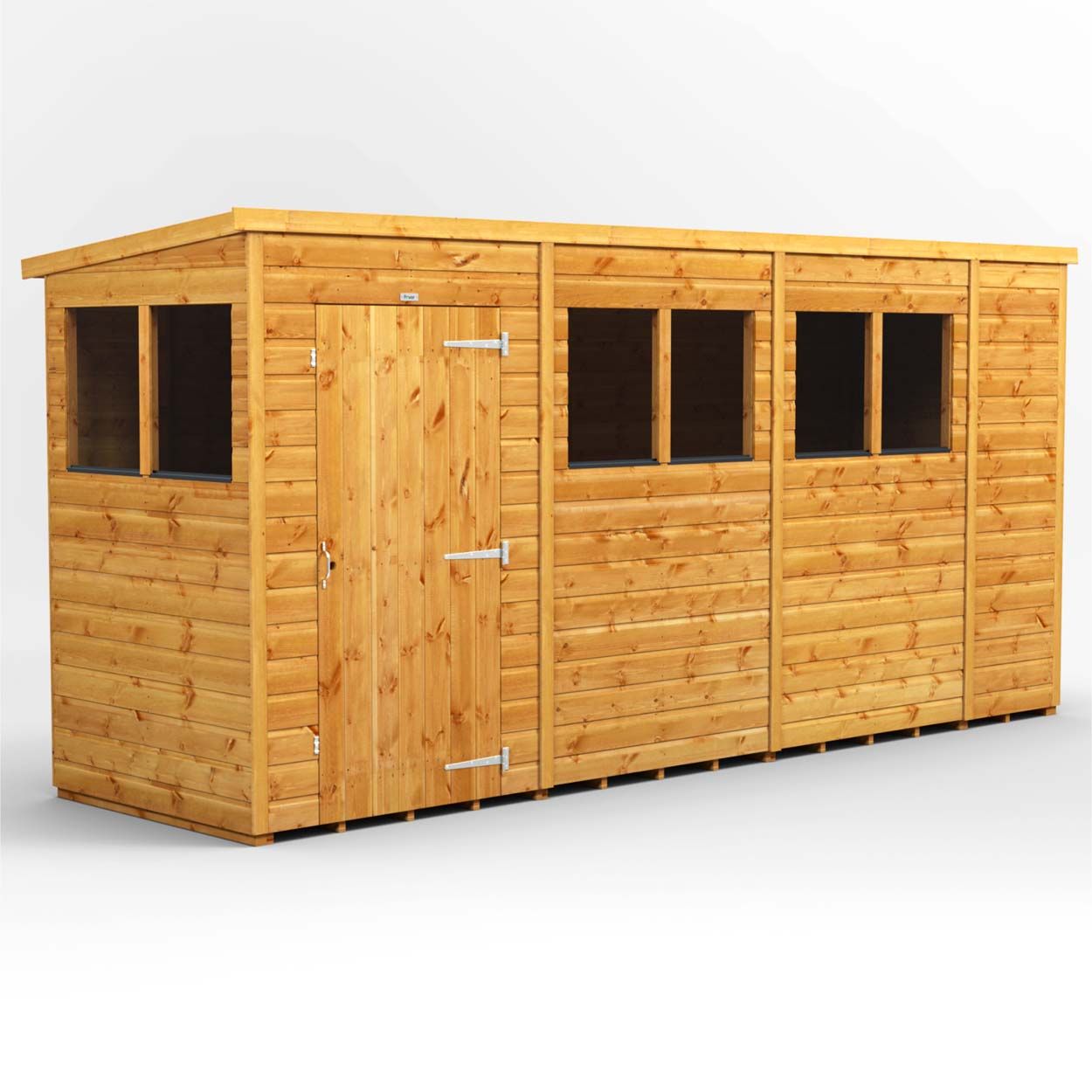 Powersheds Pent Garden Shed - 14ft x 4ft