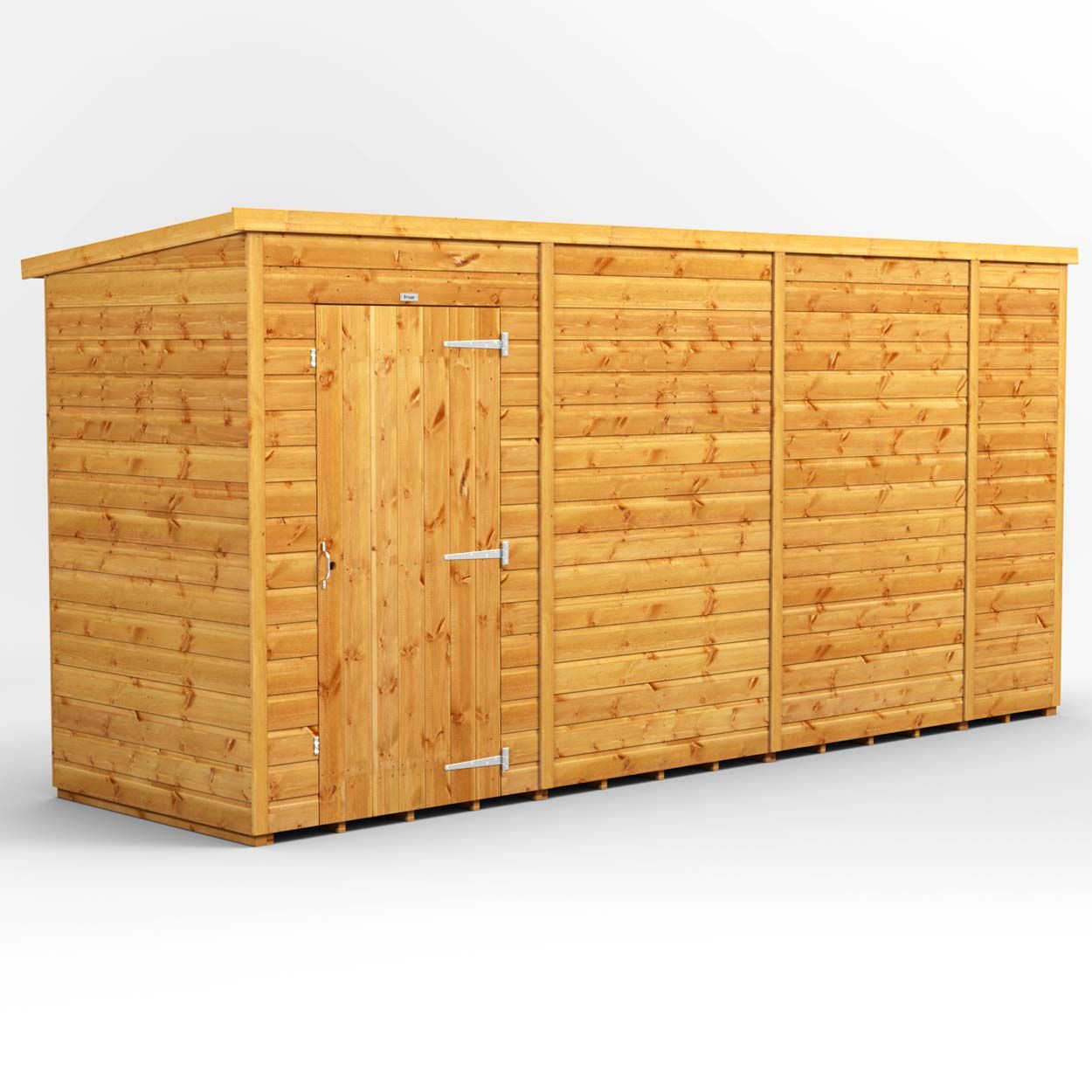 Powersheds Pent Garden Shed 14ft x 4ft Windowless