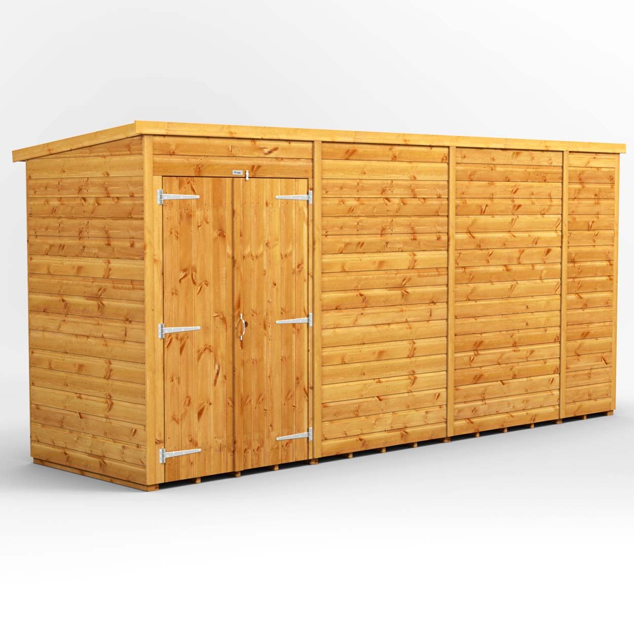 Powersheds Pent Garden Shed 14ft x 4ft WindowlesDD