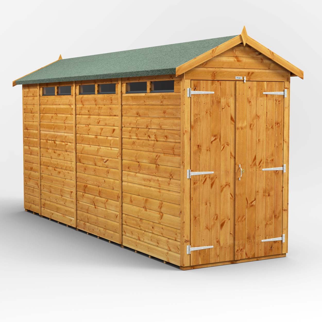 Powersheds Apex Security Shed - 14ft x 4ft - DD