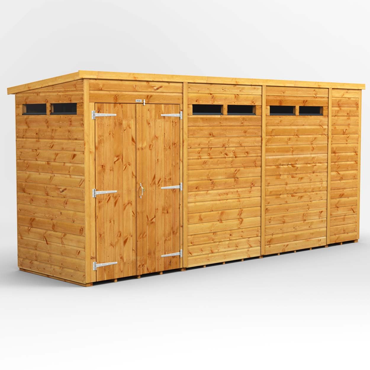 Powersheds Pent Security Shed - 14ft x 4ft - DD