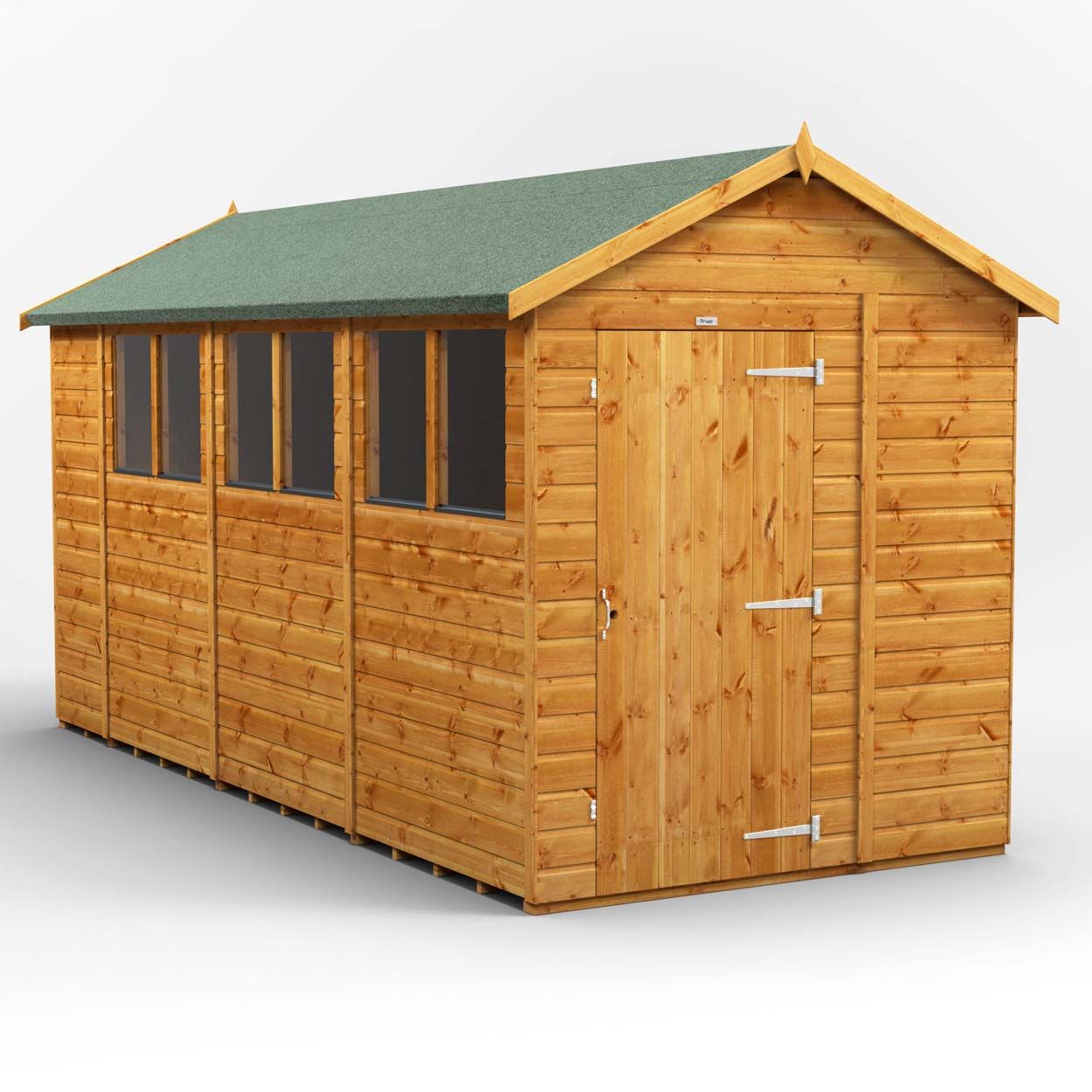 Powersheds Apex Garden Shed - 14ft x 6ft
