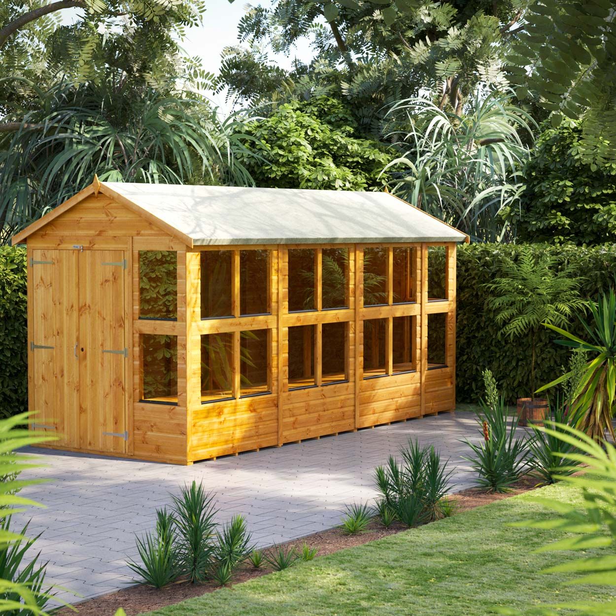 Powersheds Apex Potting Shed - 14ft x 6ft - DD