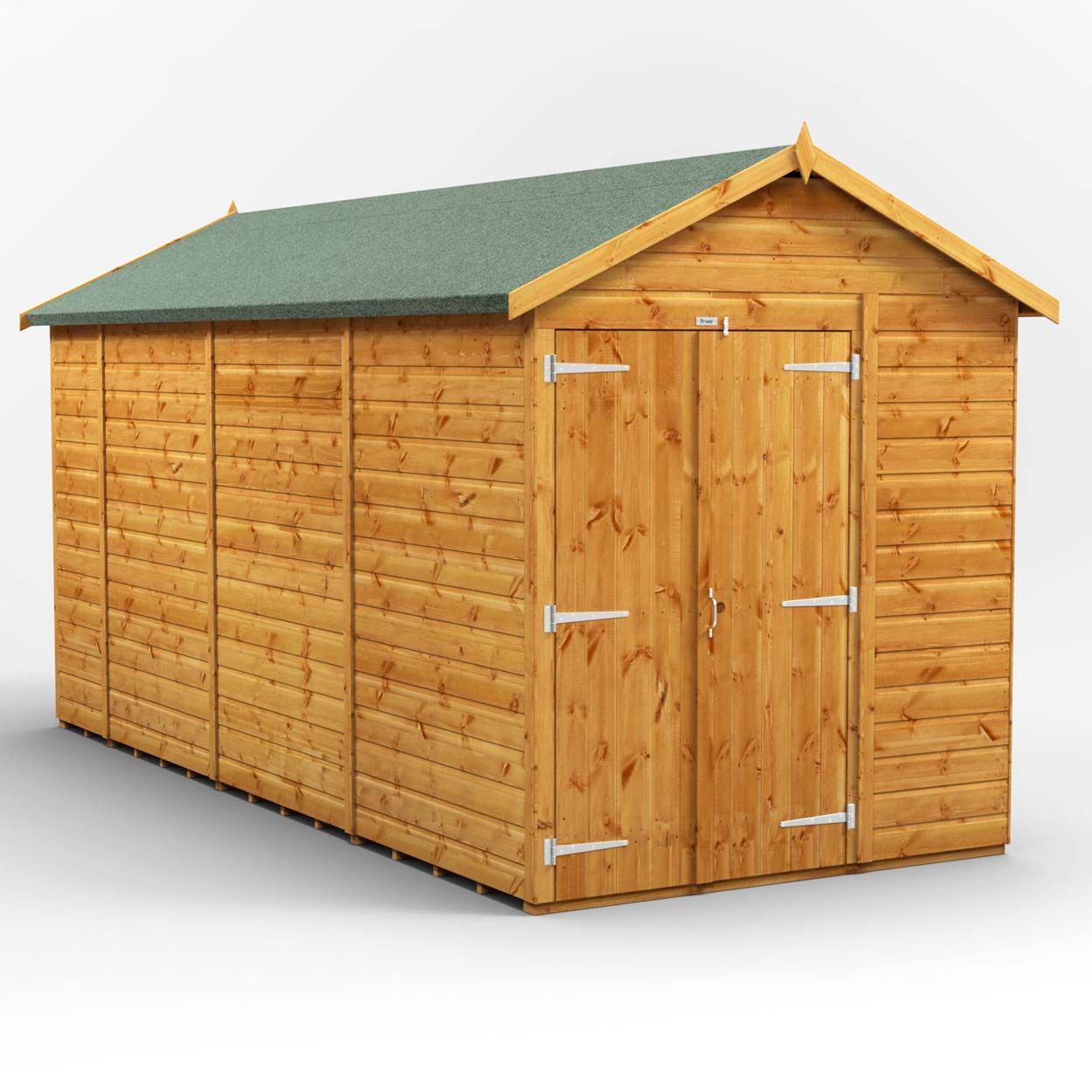 Powersheds Apex Garden Shed 14ft x 6ft WindowlesDD