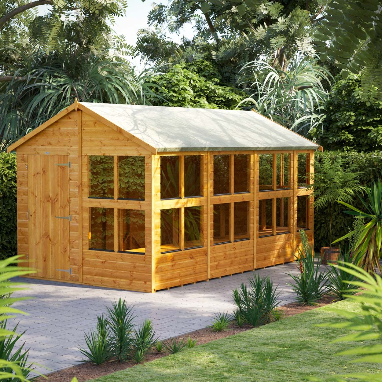 Powersheds Apex Potting Shed - 14ft x 8ft