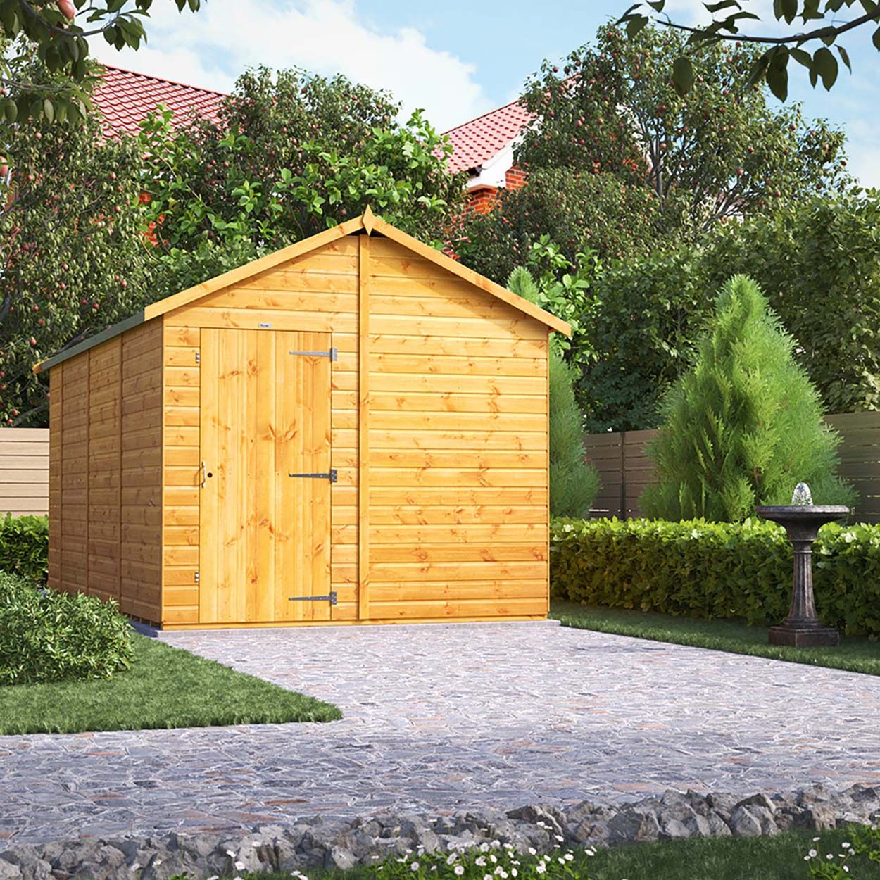 Powersheds Apex Garden Shed 14ft x 8ft Windowless