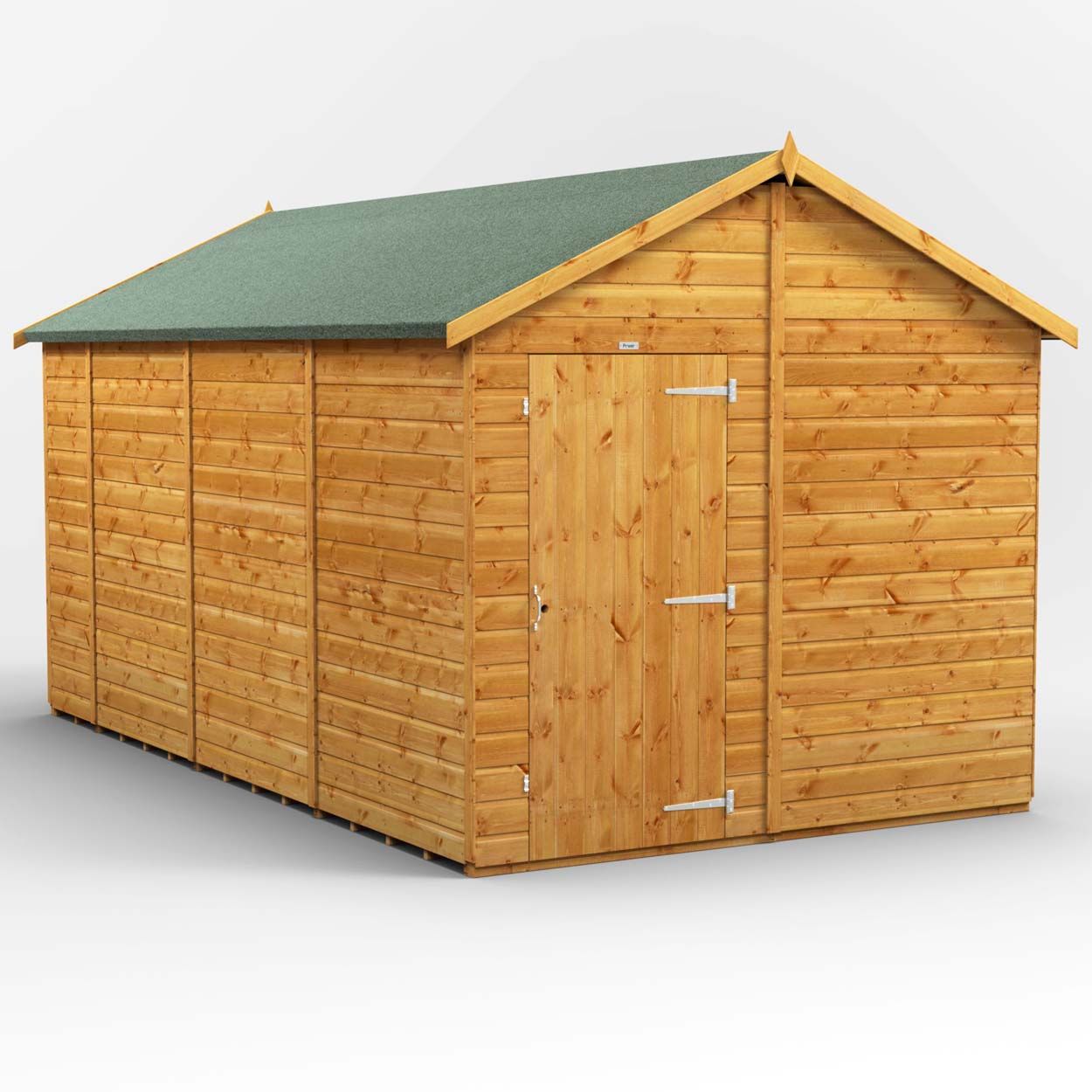 Powersheds Apex Garden Shed 14ft x 8ft Windowless