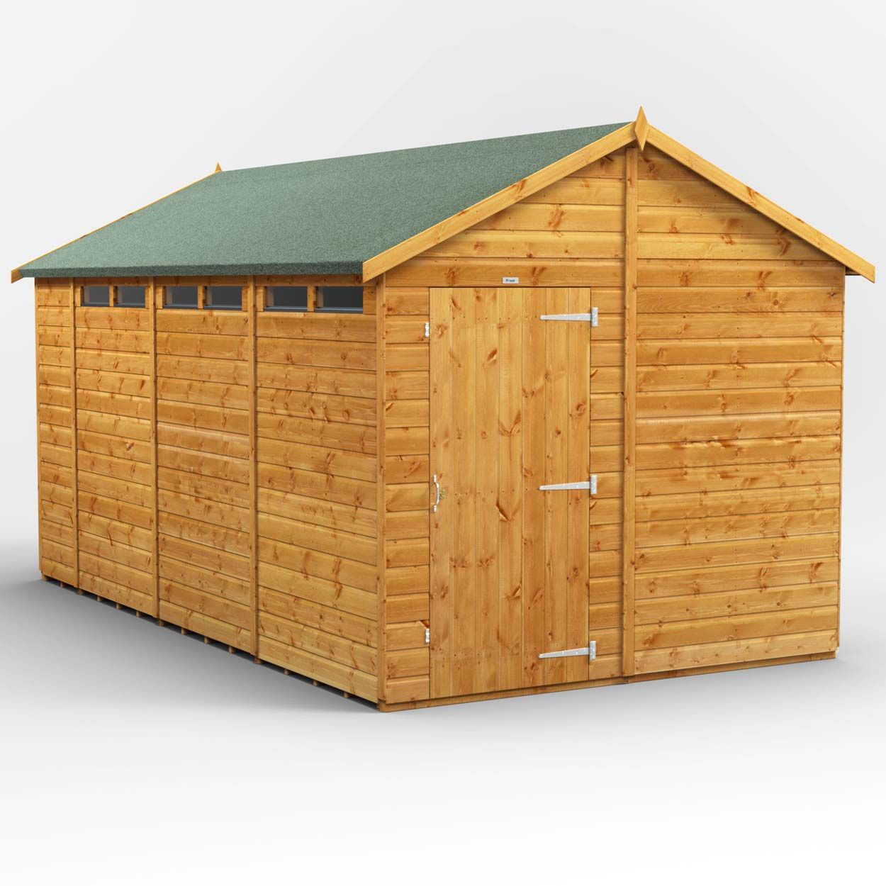 Powersheds Apex Security Shed - 14ft x 8ft