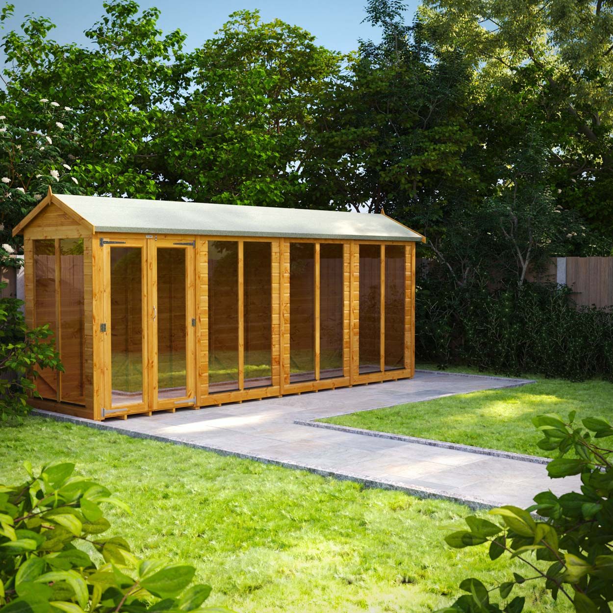 Powersheds Apex Summerhouse - 16ft x 4ft