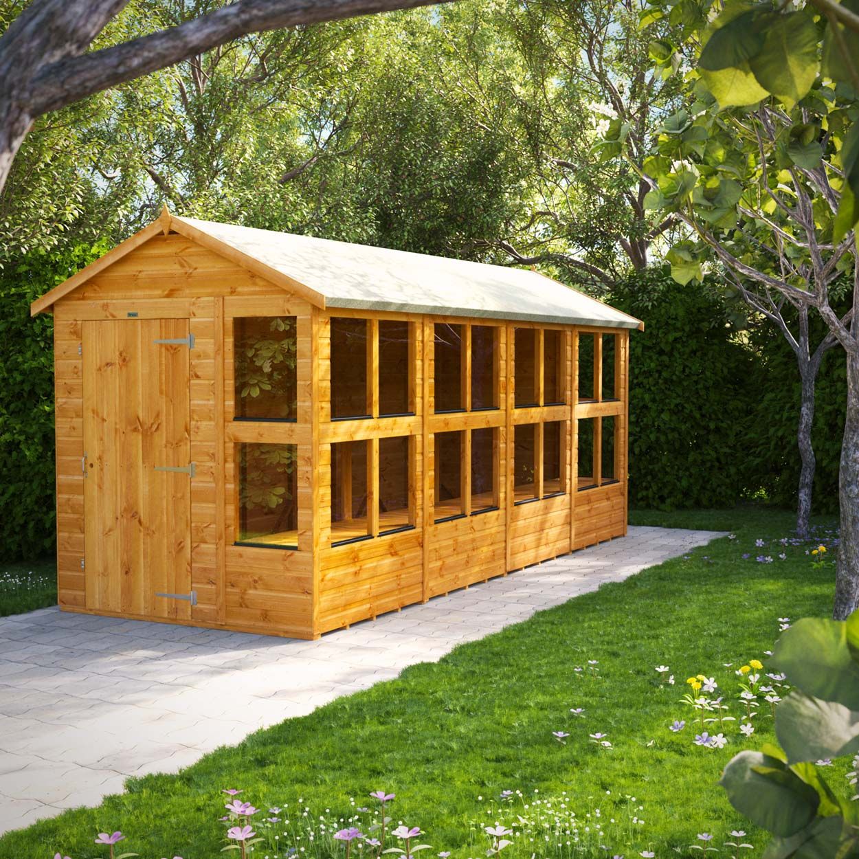 Powersheds Apex Potting Shed - 16ft x 6ft