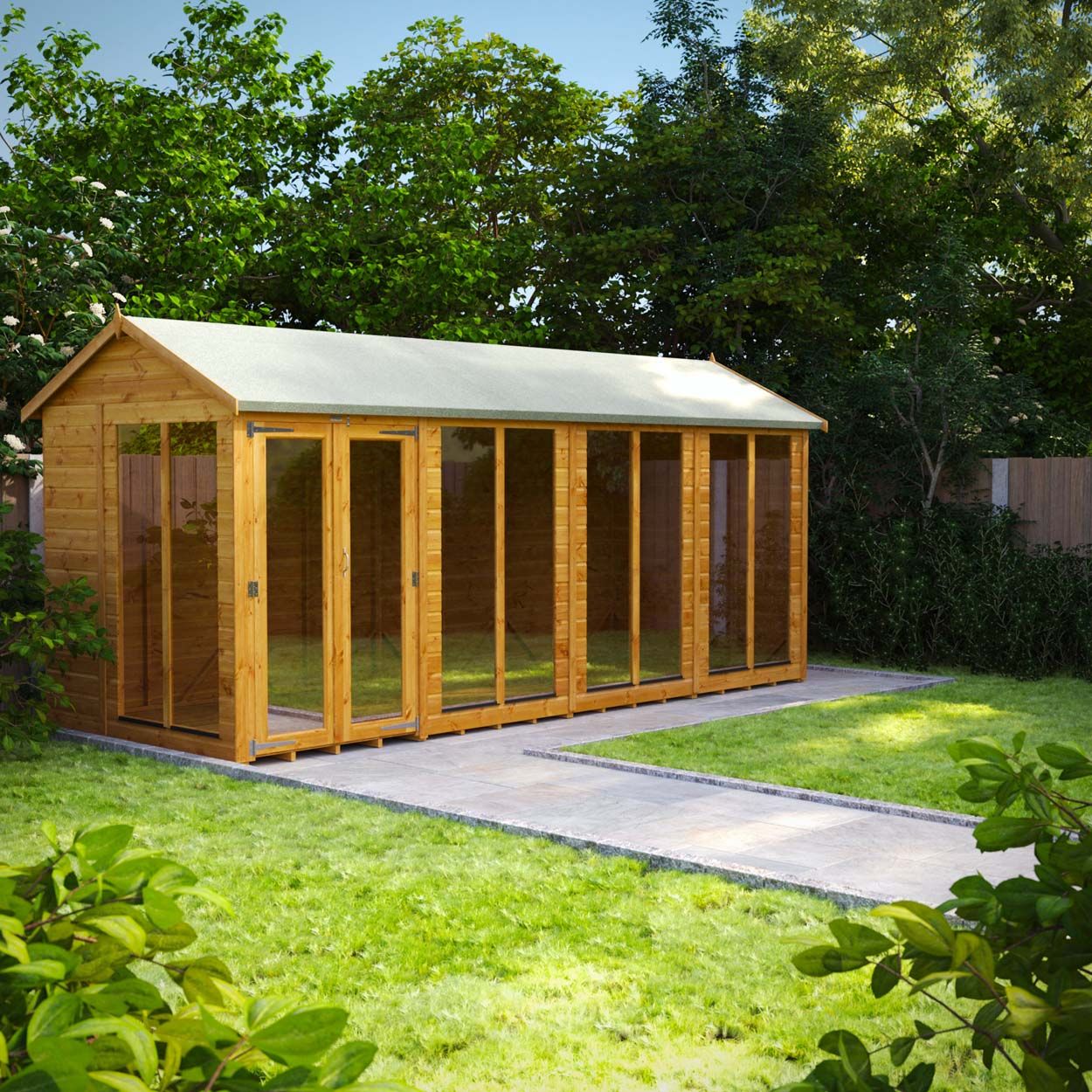 Powersheds Apex Summerhouse - 16ft x 6ft
