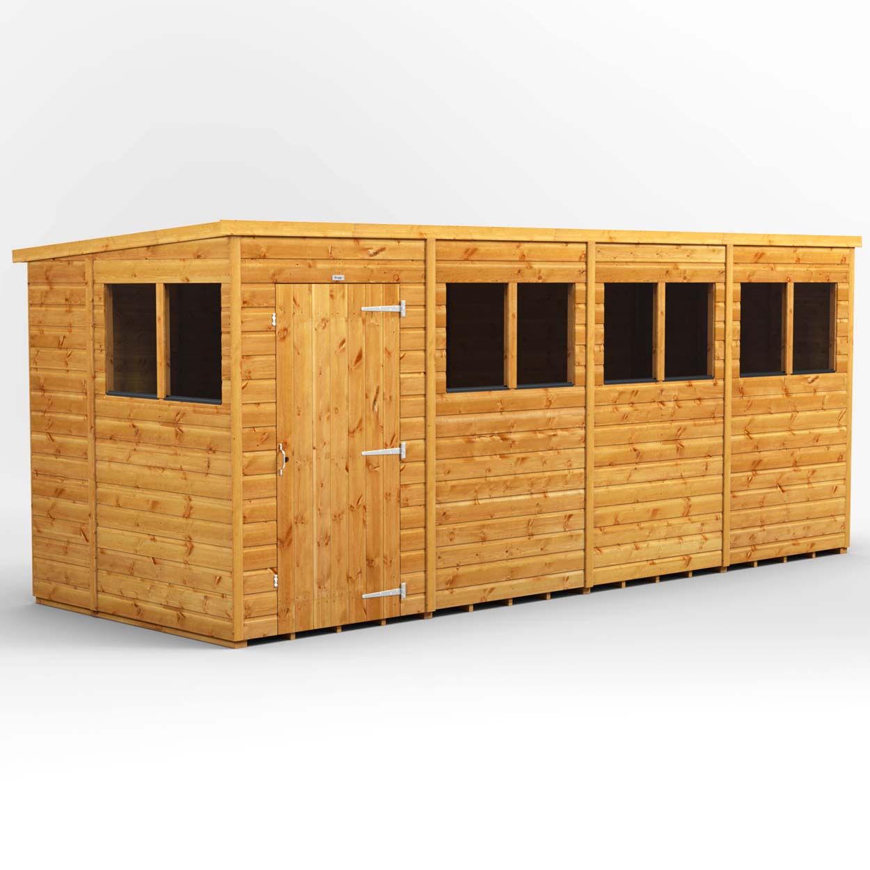 Powersheds Pent Garden Shed - 16ft x 6ft