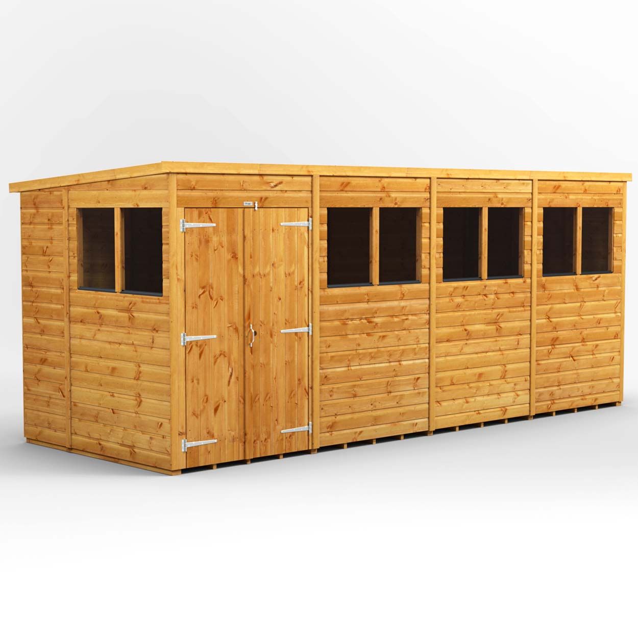 Powersheds Pent Garden Shed - 16ft x 6ft - DD