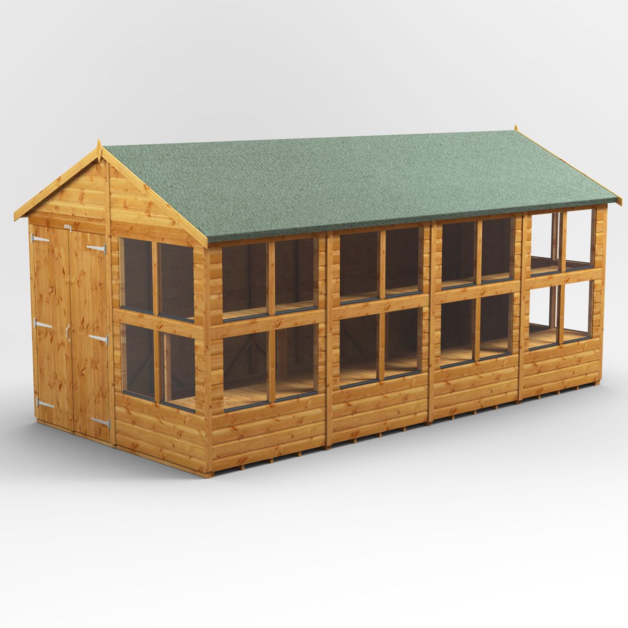 Powersheds Apex Potting Shed - 16ft x 8ft - DD