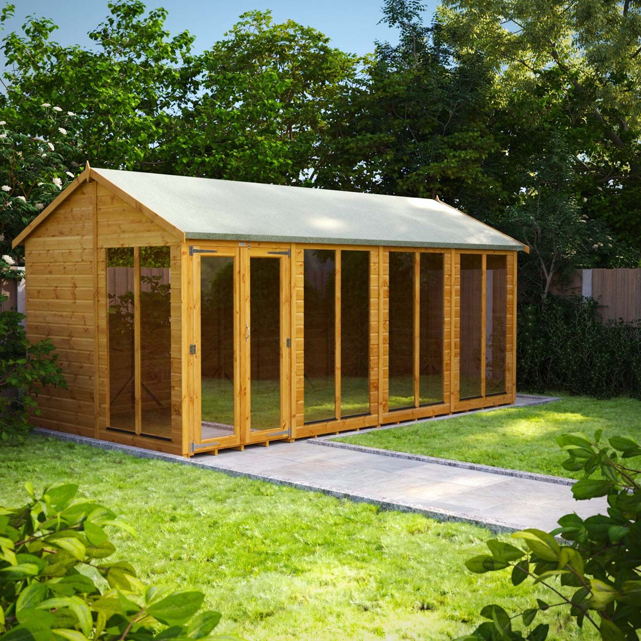 Powersheds Apex Summerhouse - 16ft x 8ft
