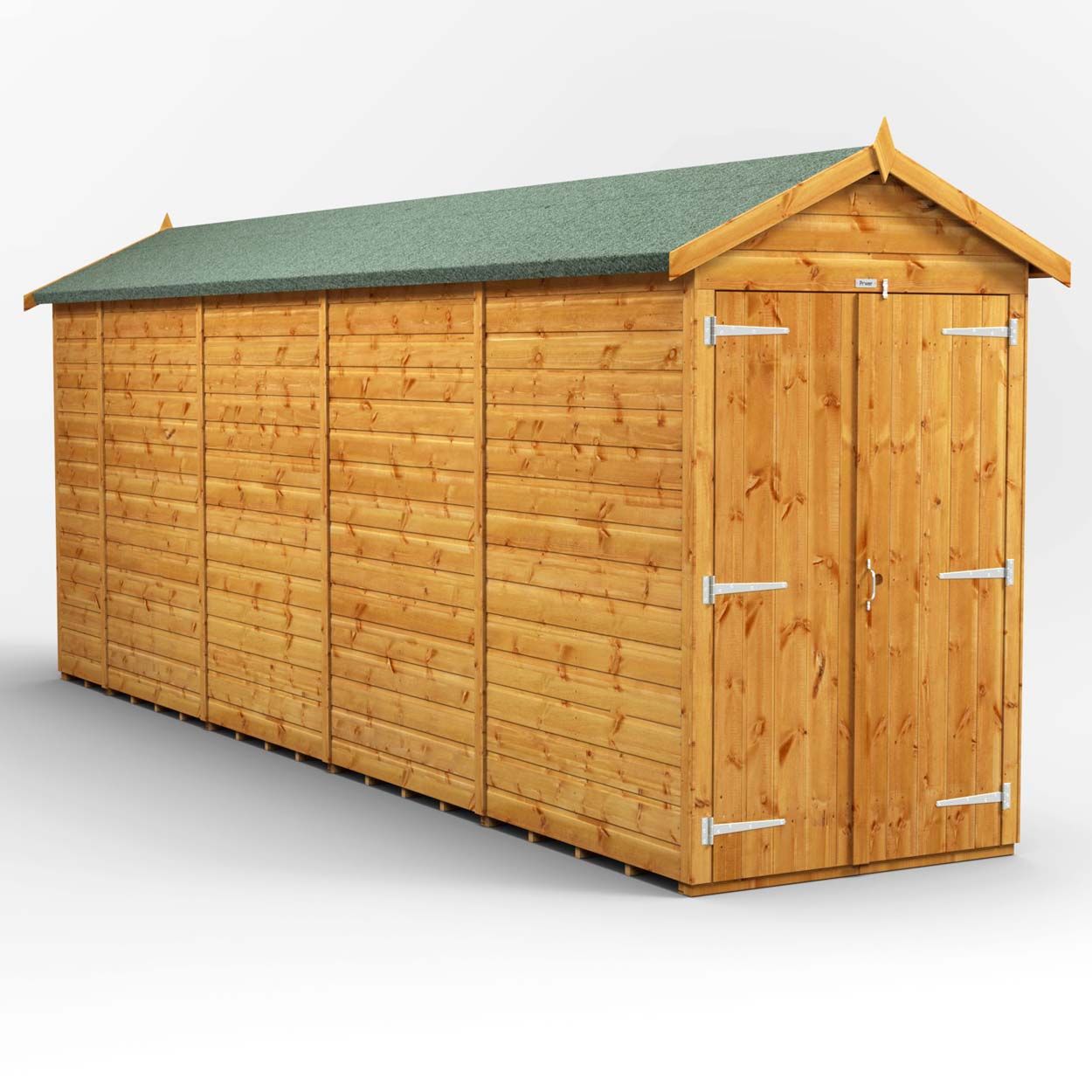 Powersheds Apex Garden Shed 18ft x 4ft WindowlesDD