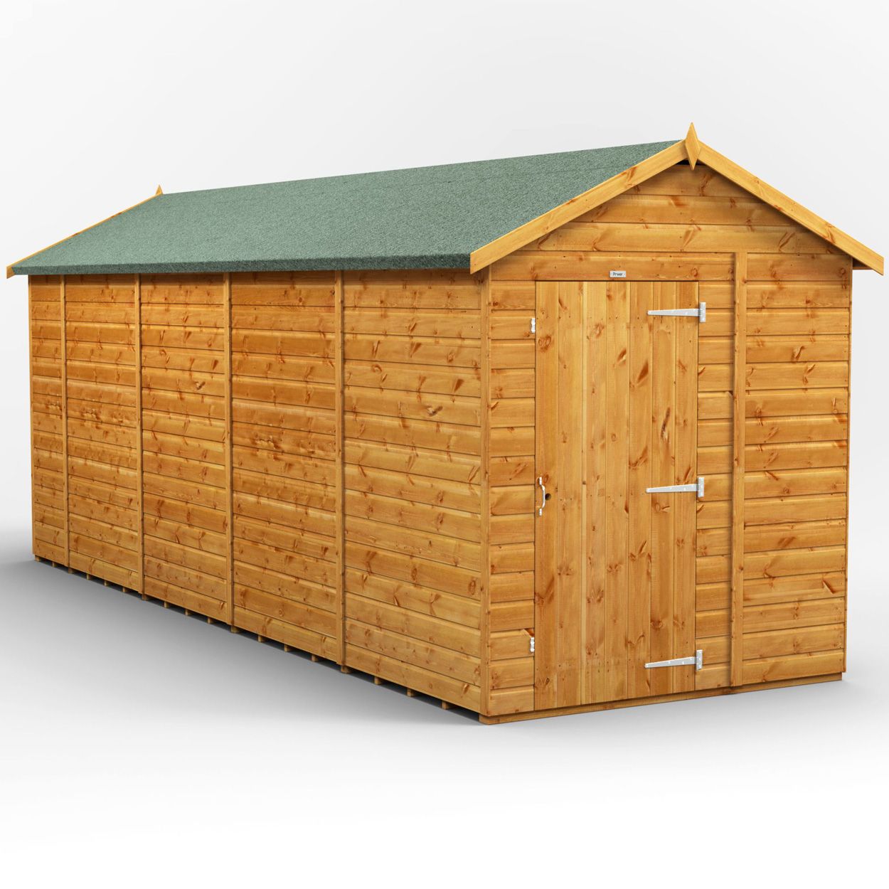Powersheds Apex Garden Shed 18ft x 6ft Windowless