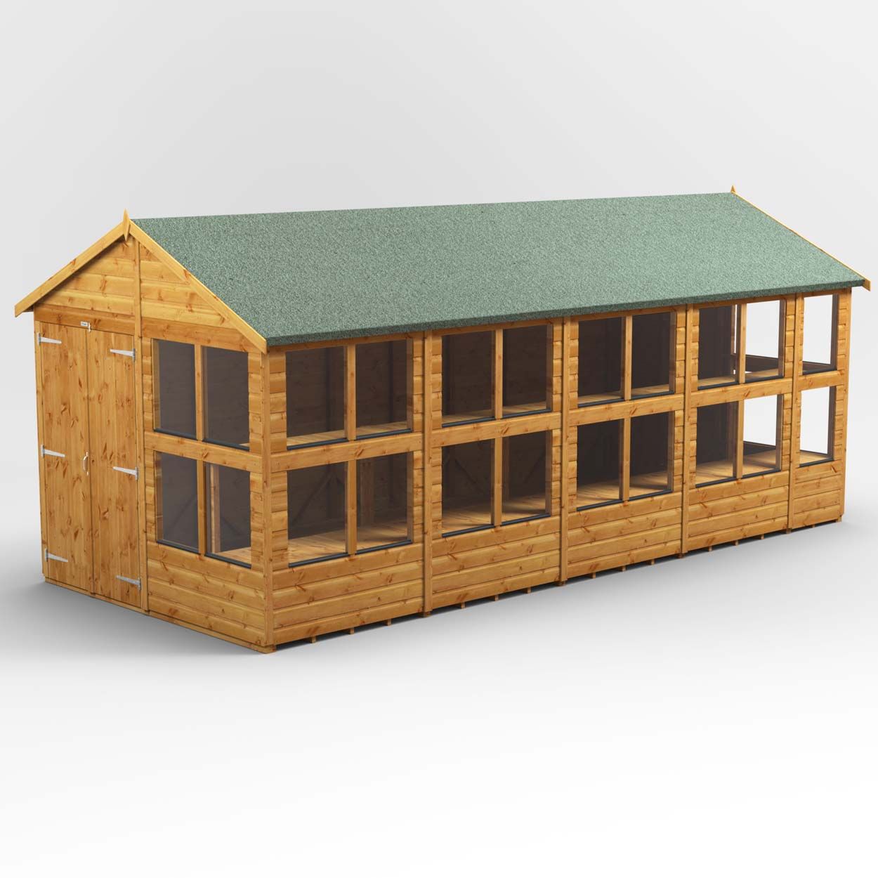 Powersheds Apex Potting Shed - 18ft x 8ft - DD