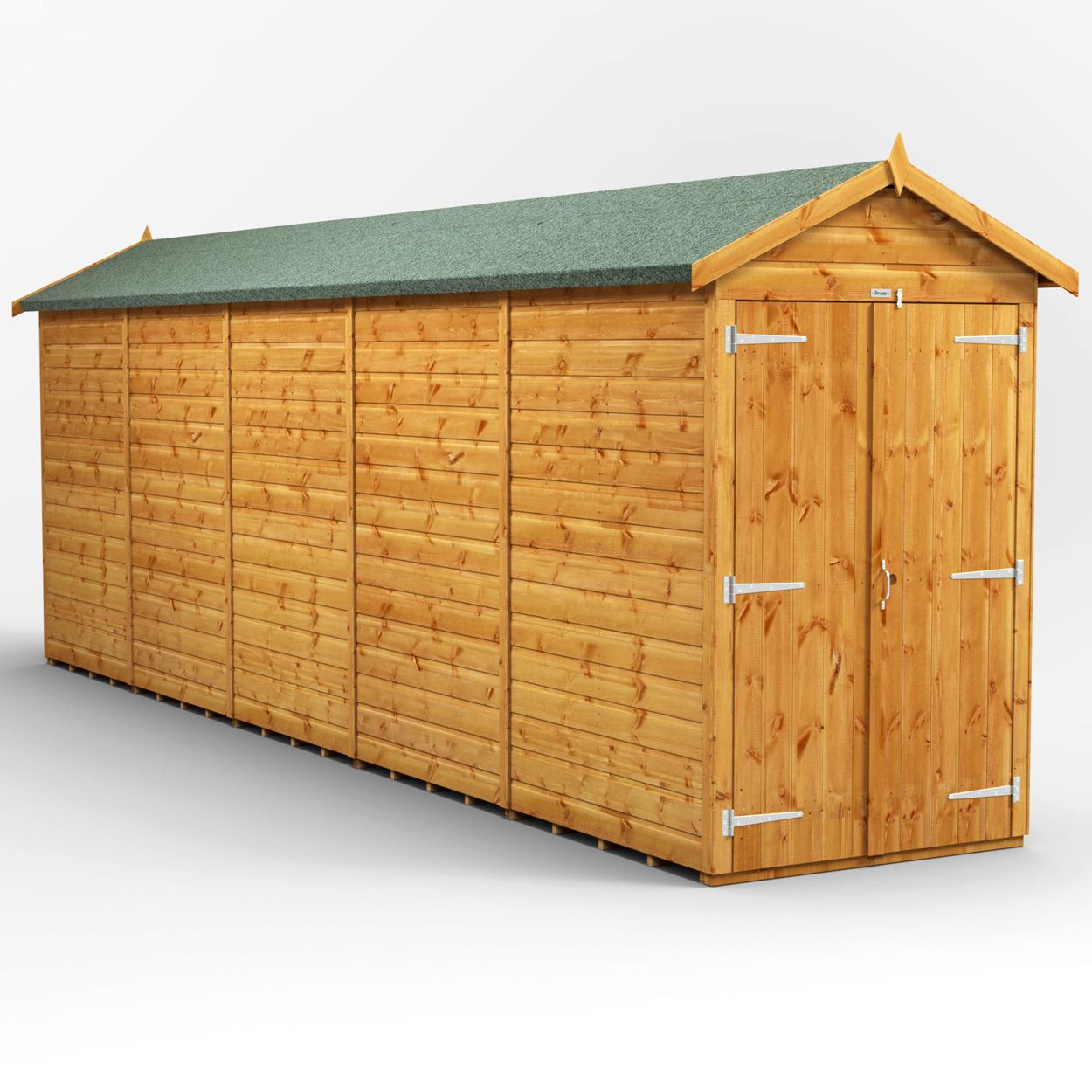 Powersheds Apex Garden Shed 20ft x 4ft WindowlesDD