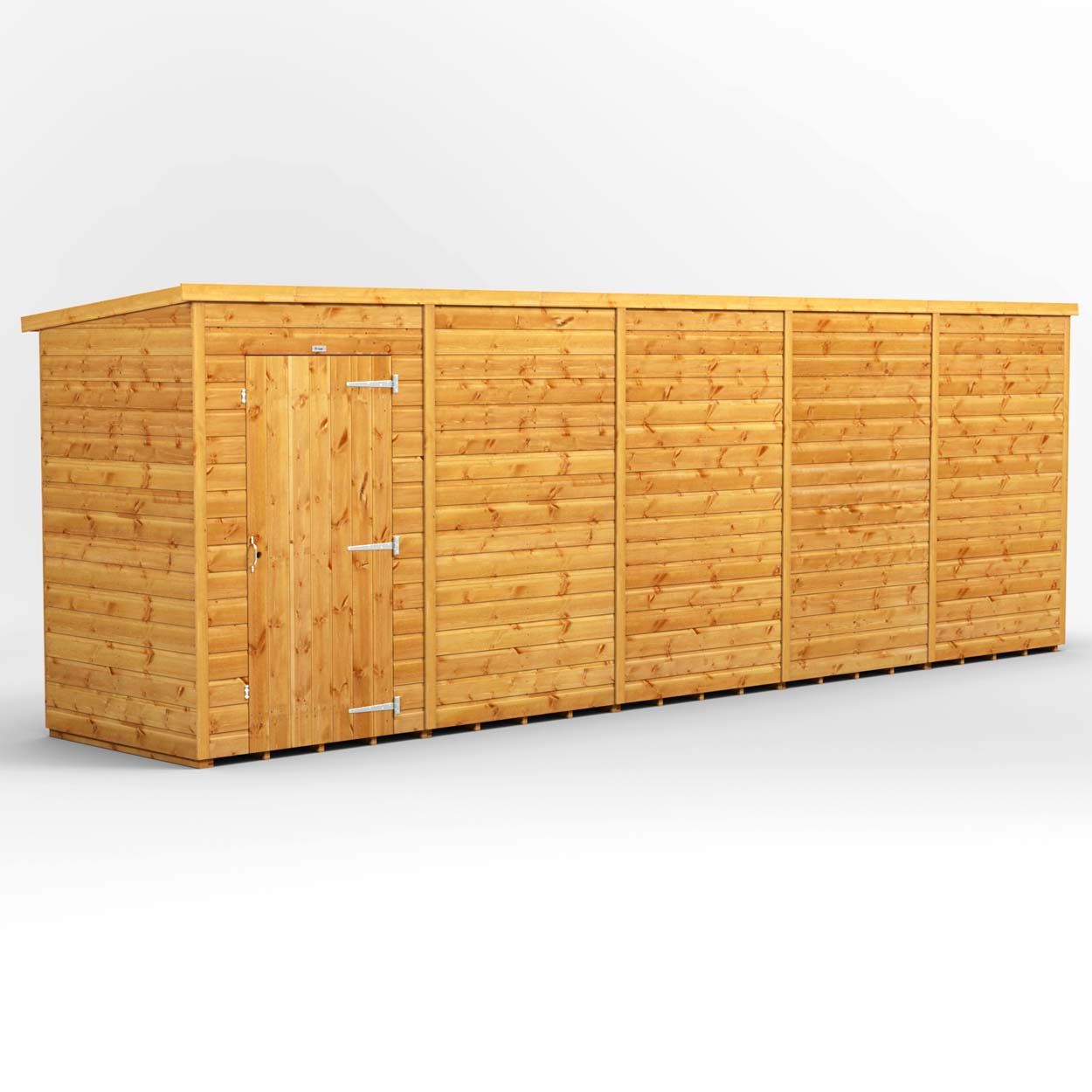 Powersheds Pent Garden Shed 20ft x 4ft Windowless