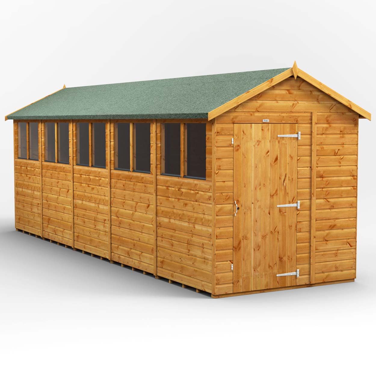 Powersheds Apex Garden Shed - 20ft x 6ft