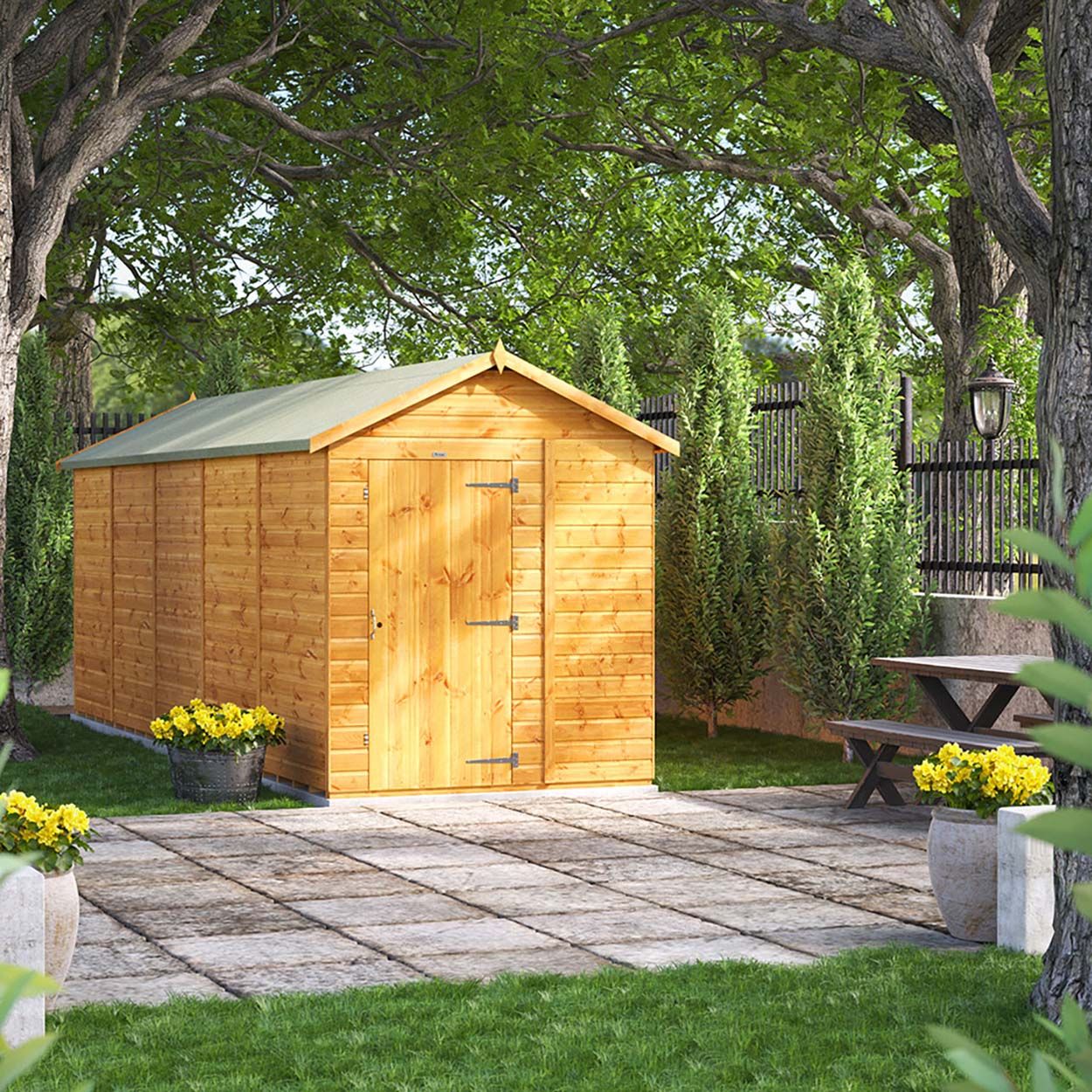 Powersheds Apex Garden Shed 20ft x 6ft Windowless