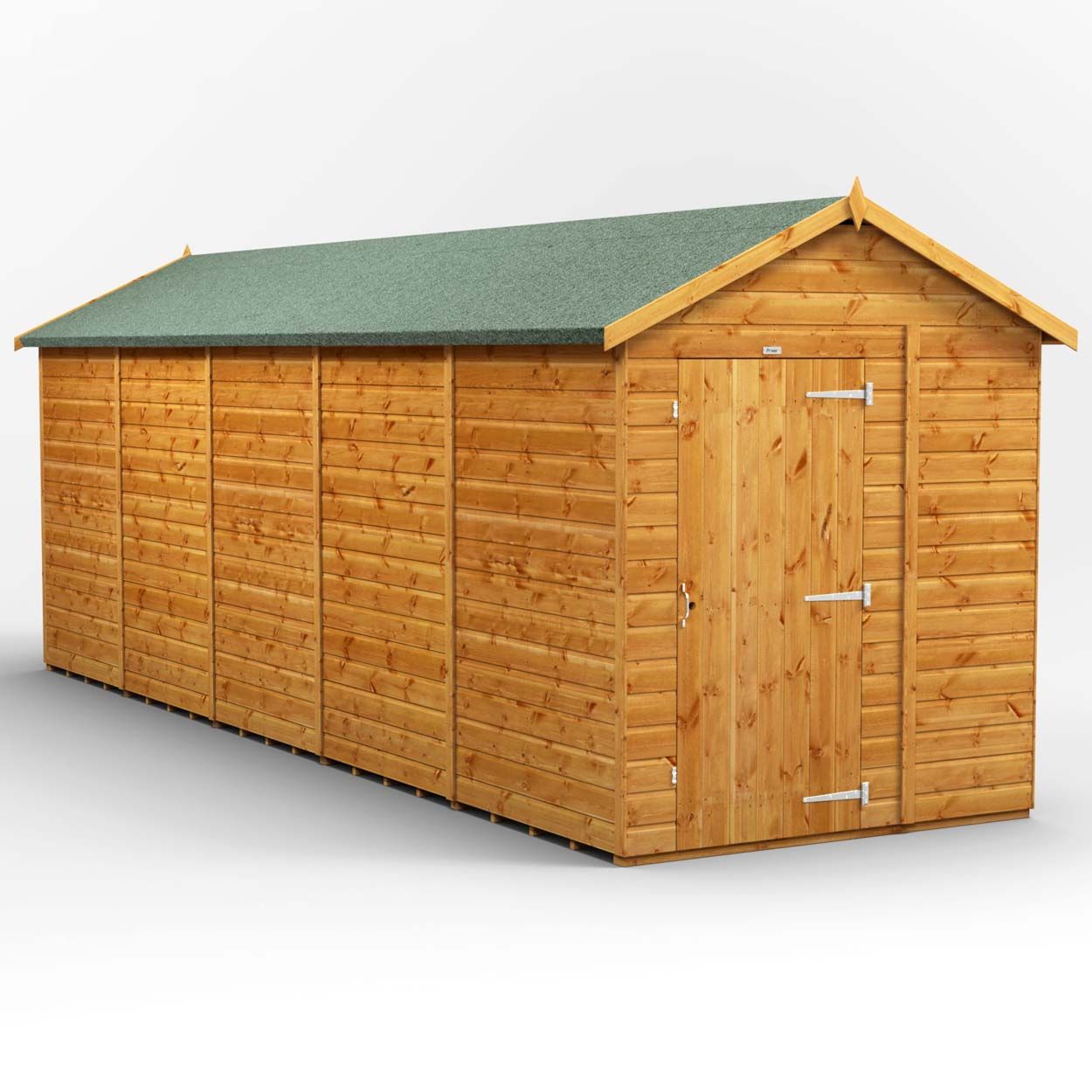 Powersheds Apex Garden Shed 20ft x 6ft Windowless
