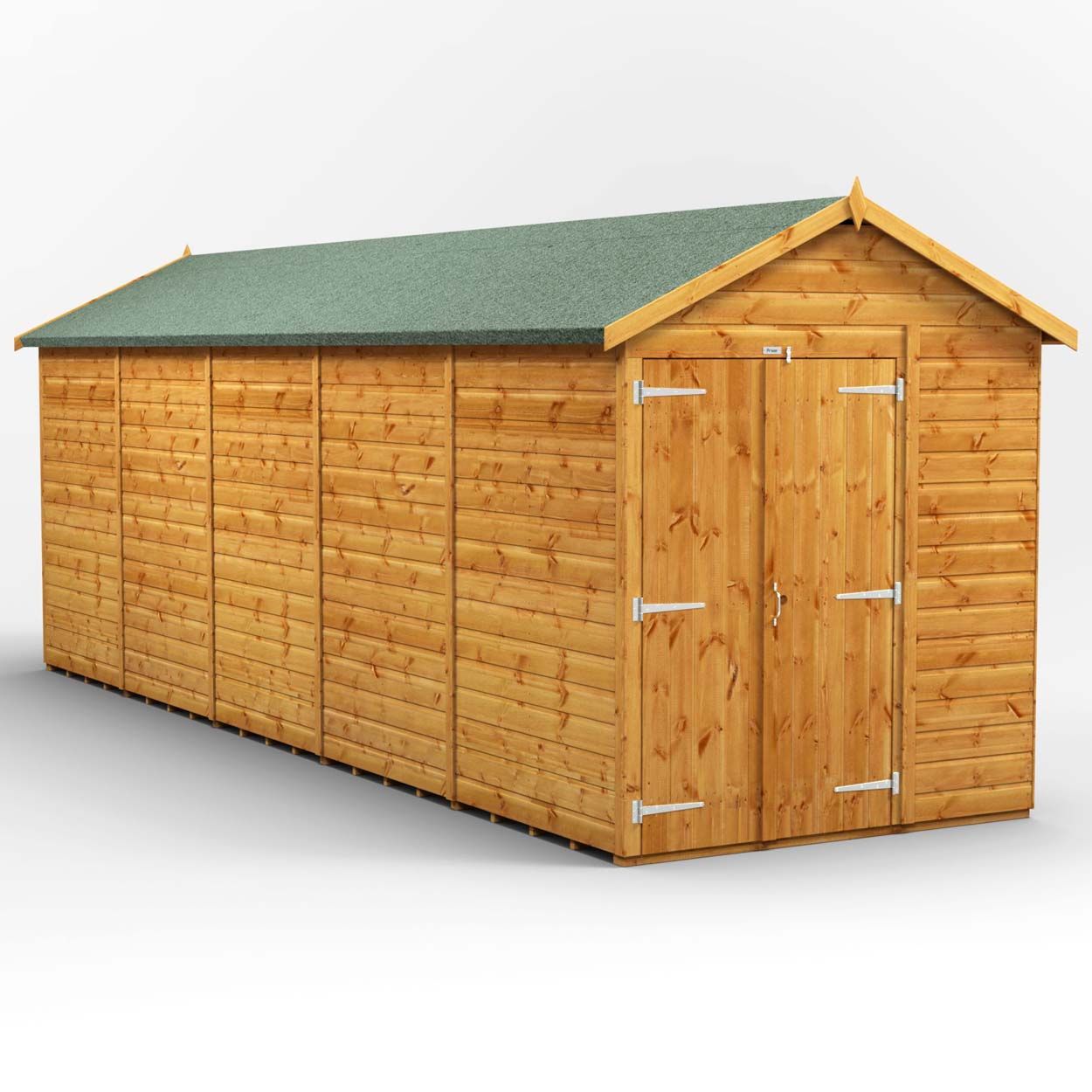 Powersheds Apex Garden Shed 20ft x 6ft WindowlesDD