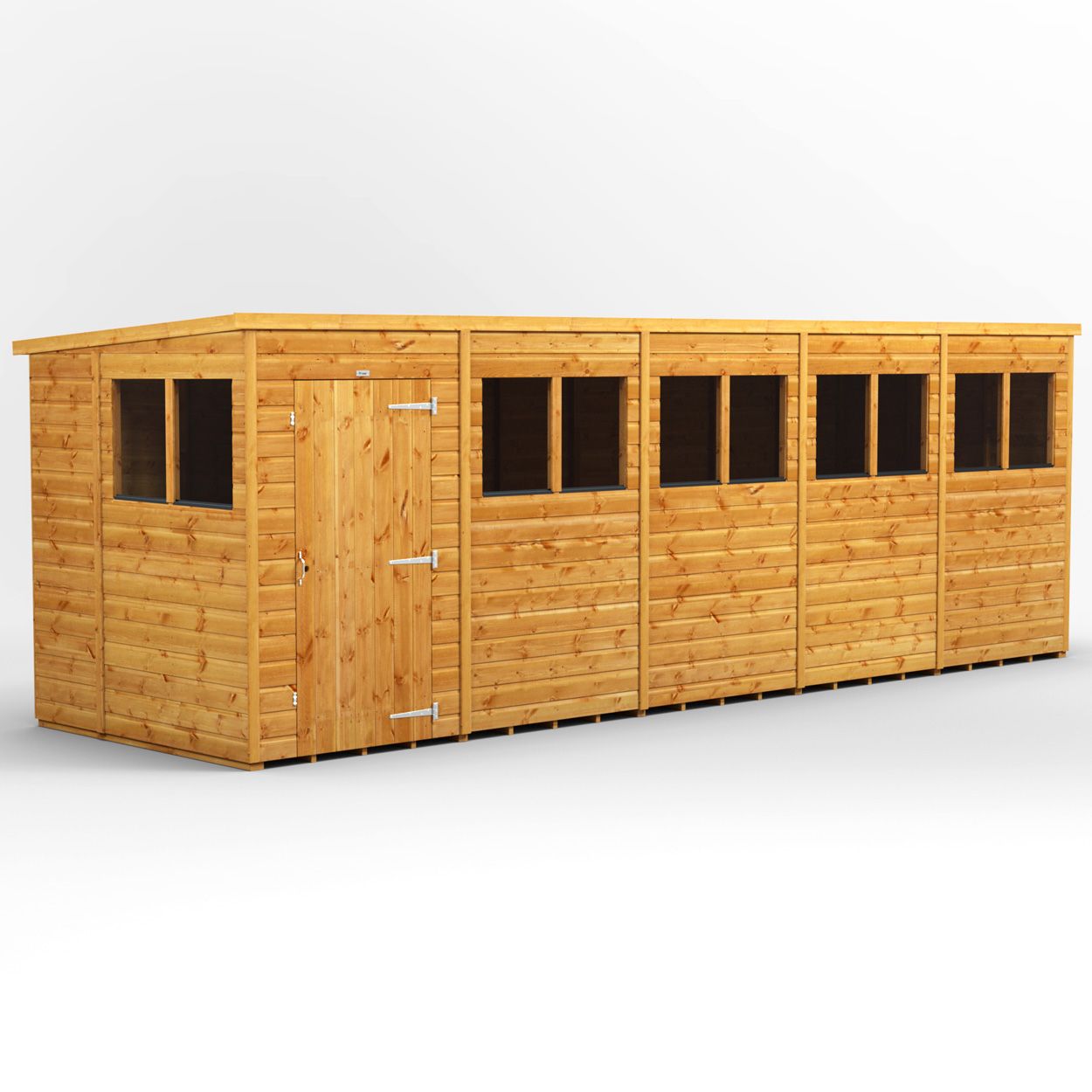 Powersheds Pent Garden Shed - 20ft x 6ft