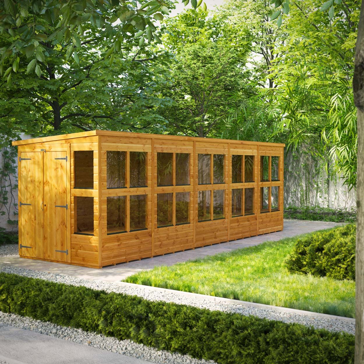 Powersheds Pent Potting Shed - 20ft x 6ft - DD