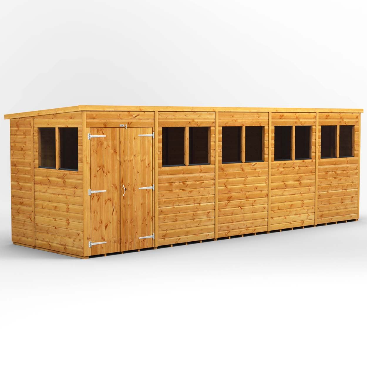 Powersheds Pent Garden Shed - 20ft x 6ft - DD