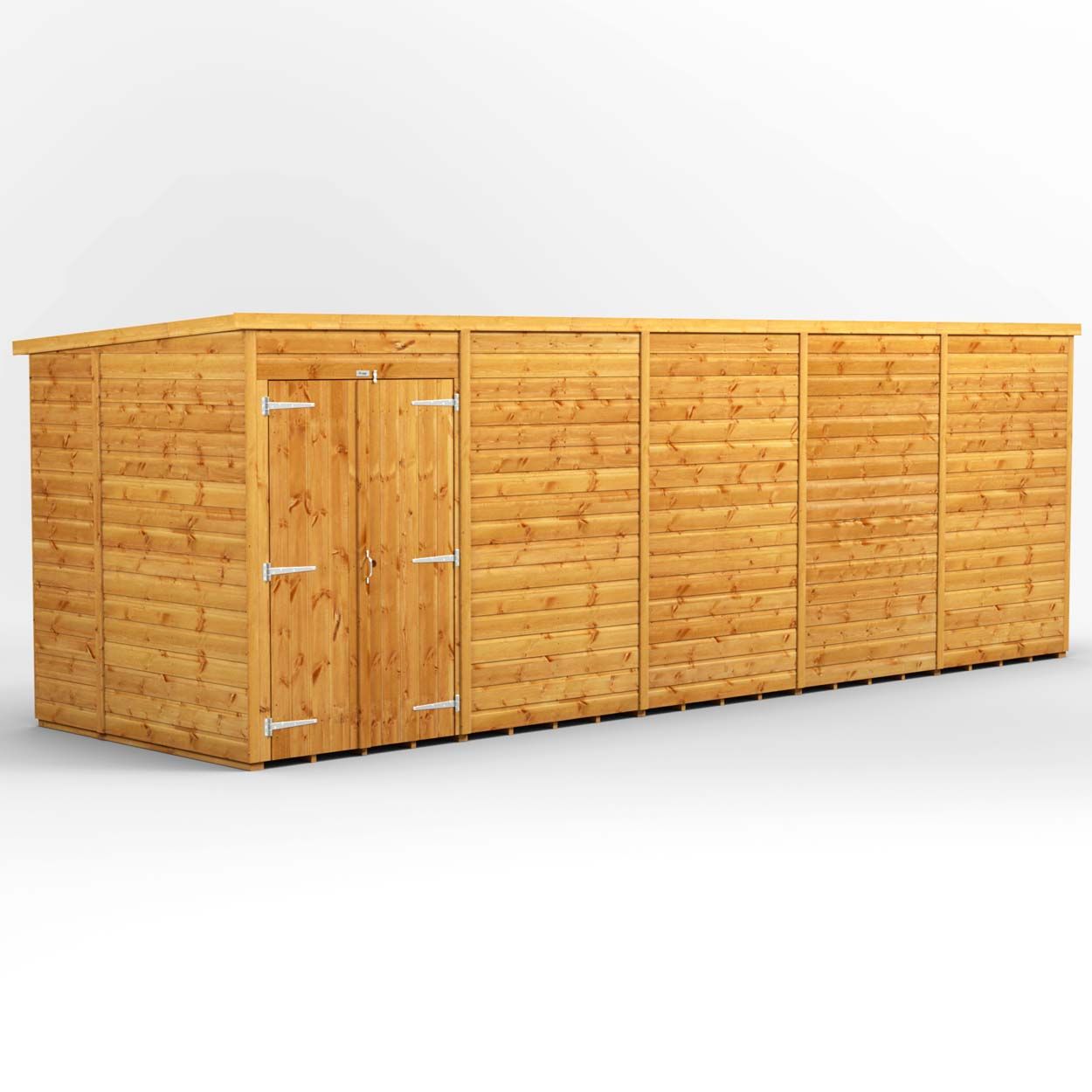Powersheds Pent Garden Shed 20ft x 6ft WindowlesDD