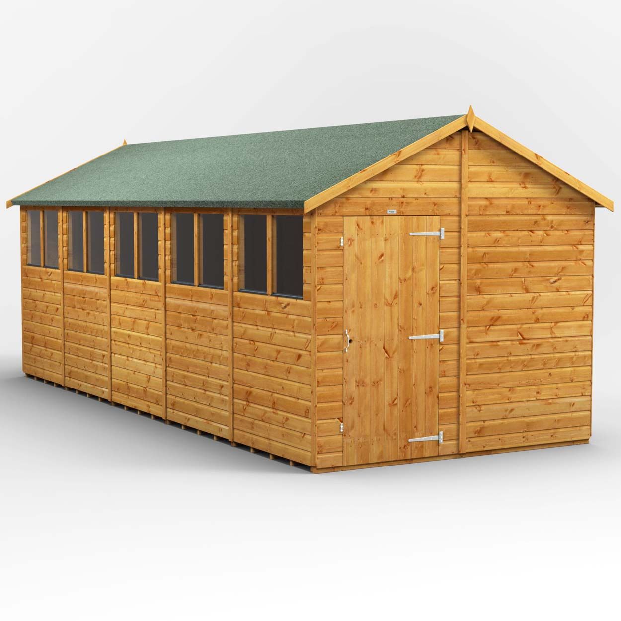 Powersheds Apex Garden Shed - 20ft x 8ft