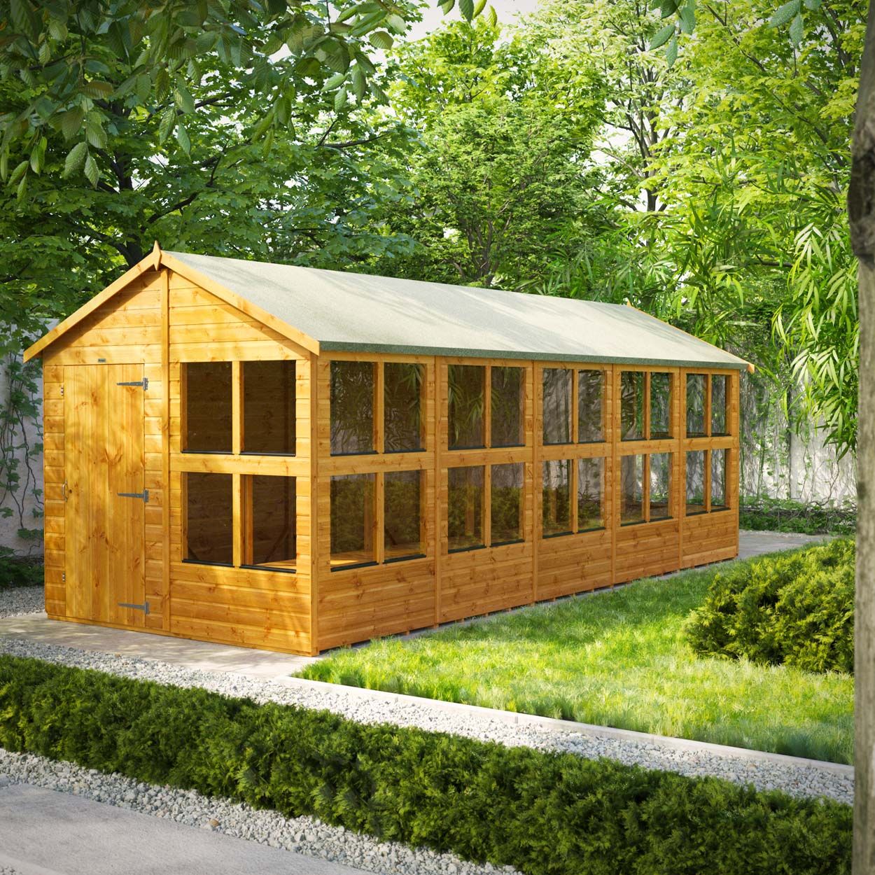 Powersheds Apex Potting Shed - 20ft x 8ft