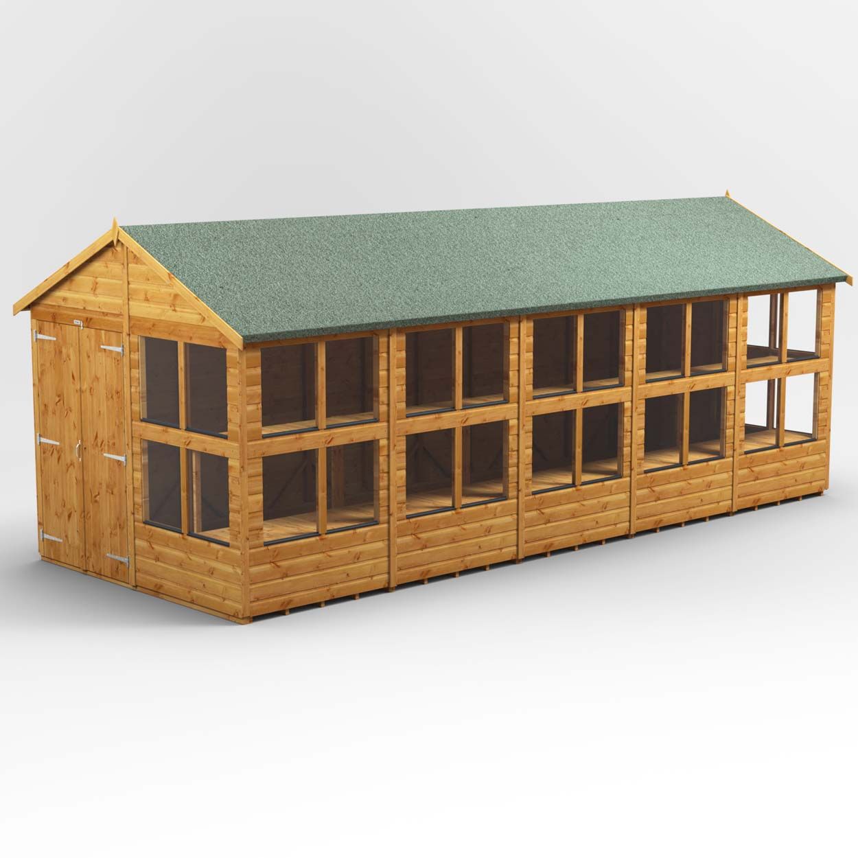 Powersheds Apex Potting Shed - 20ft x 8ft - DD