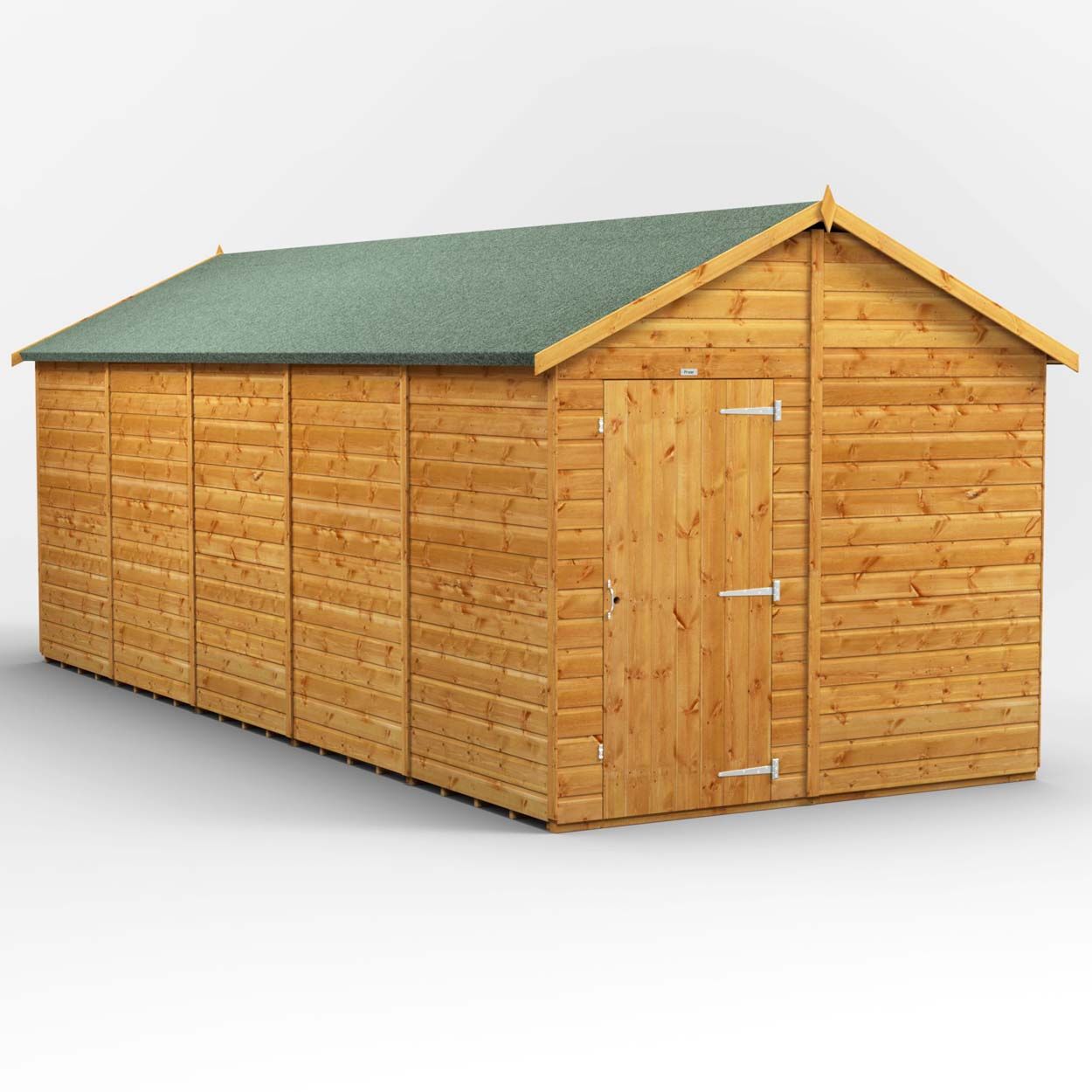 Powersheds Apex Garden Shed 20ft x 8ft Windowless