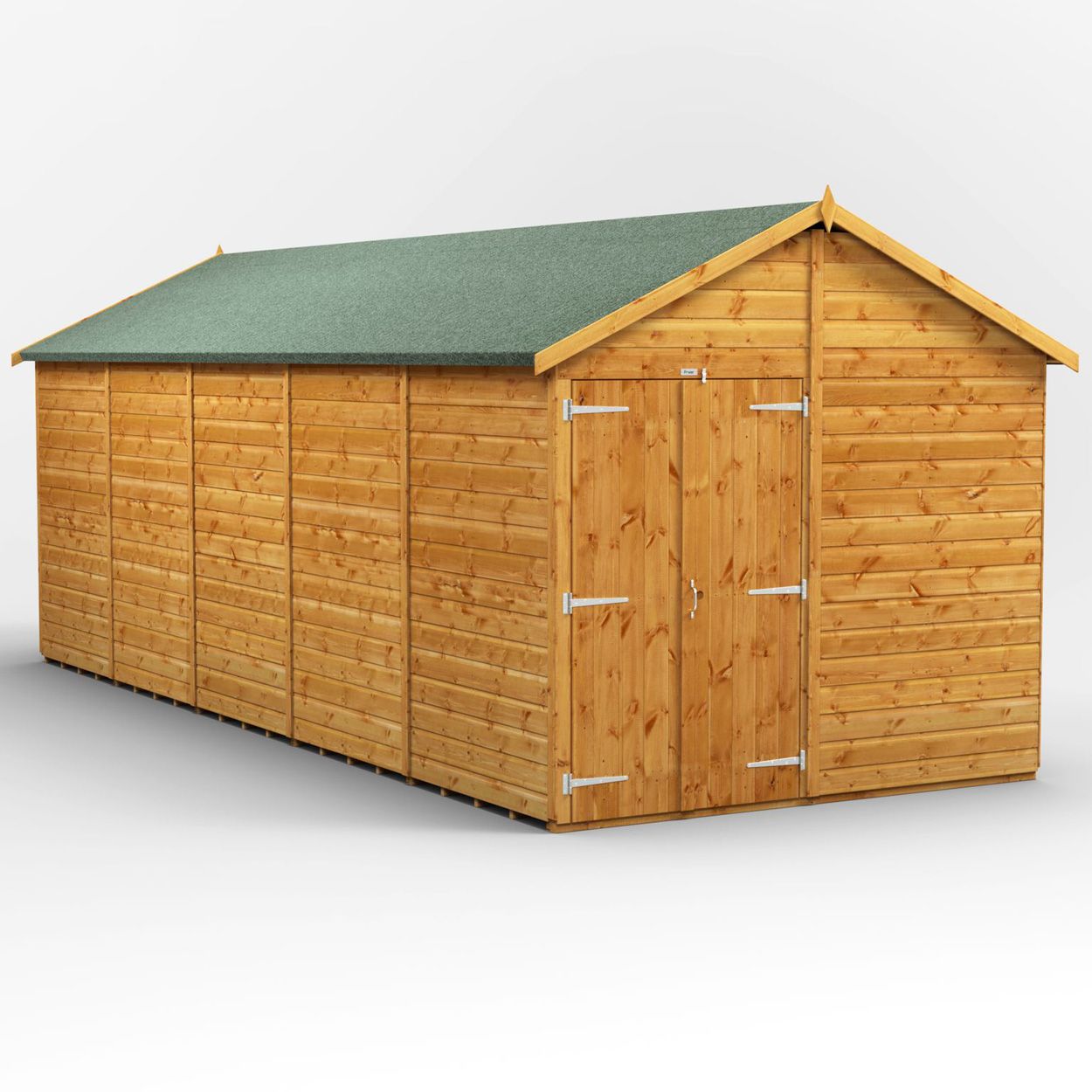 Powersheds Apex Garden Shed 20ft x 8ft WindowlesDD