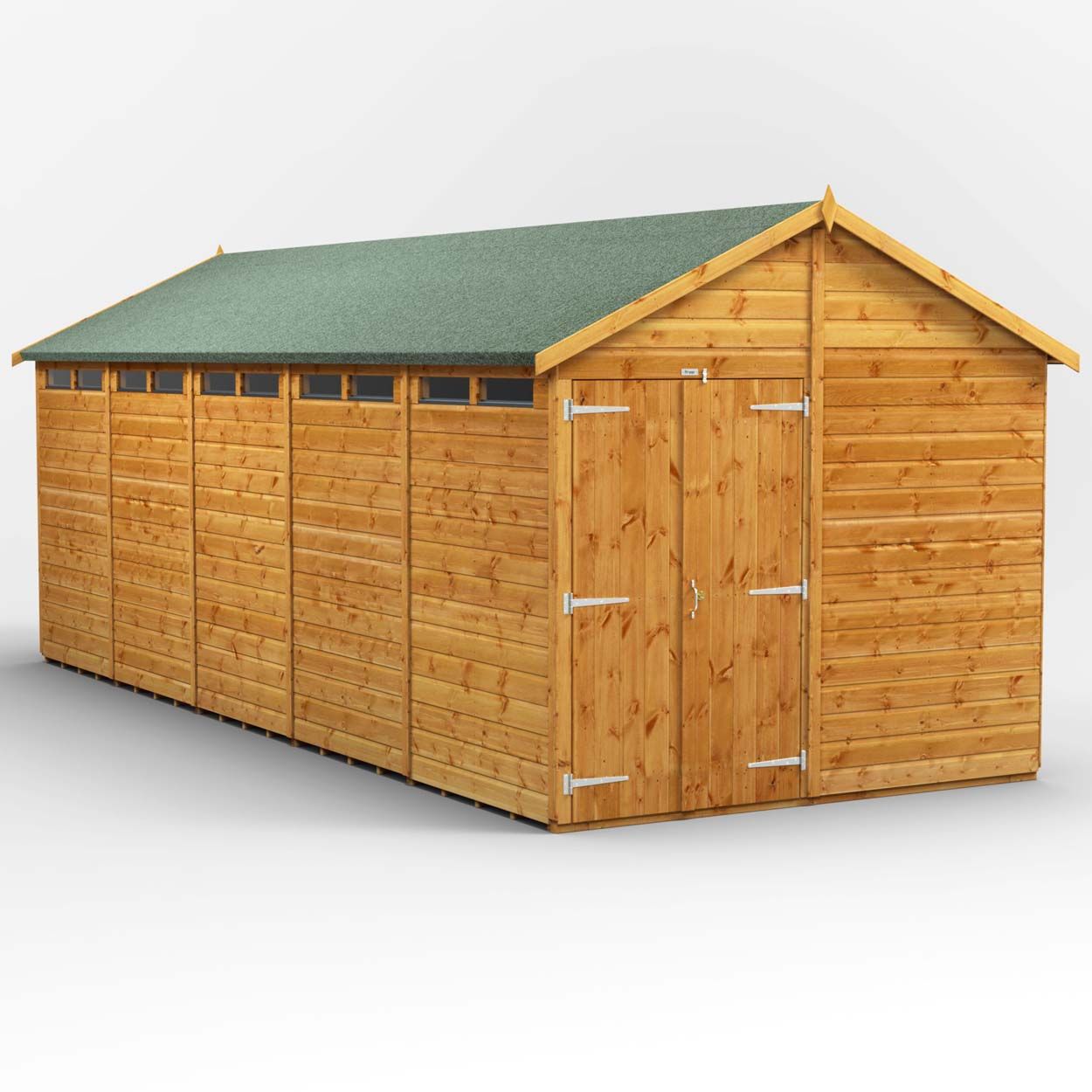 Powersheds Apex Security Shed - 20ft x 8ft - DD
