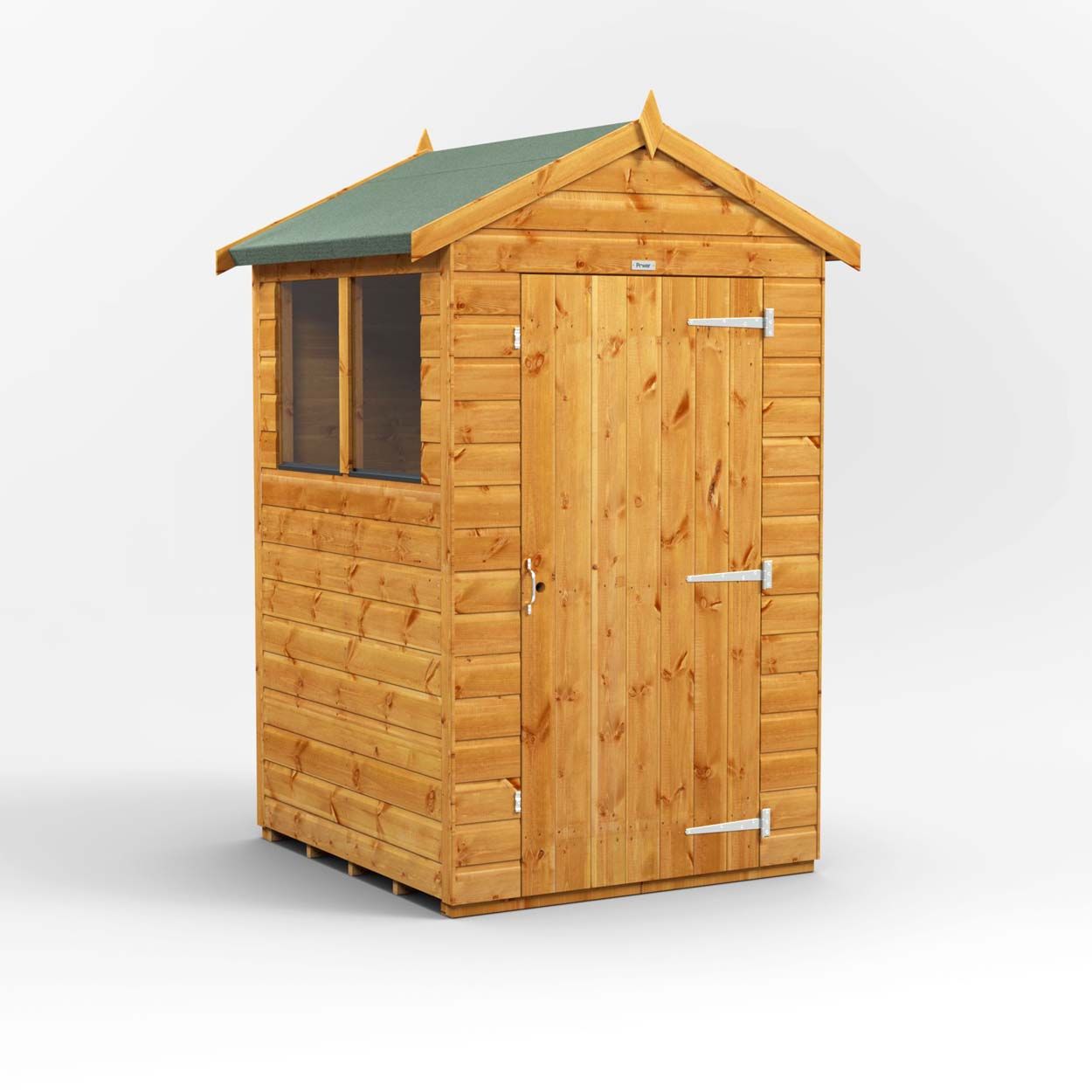 Powersheds Apex Garden Shed - 4ft x 4ft