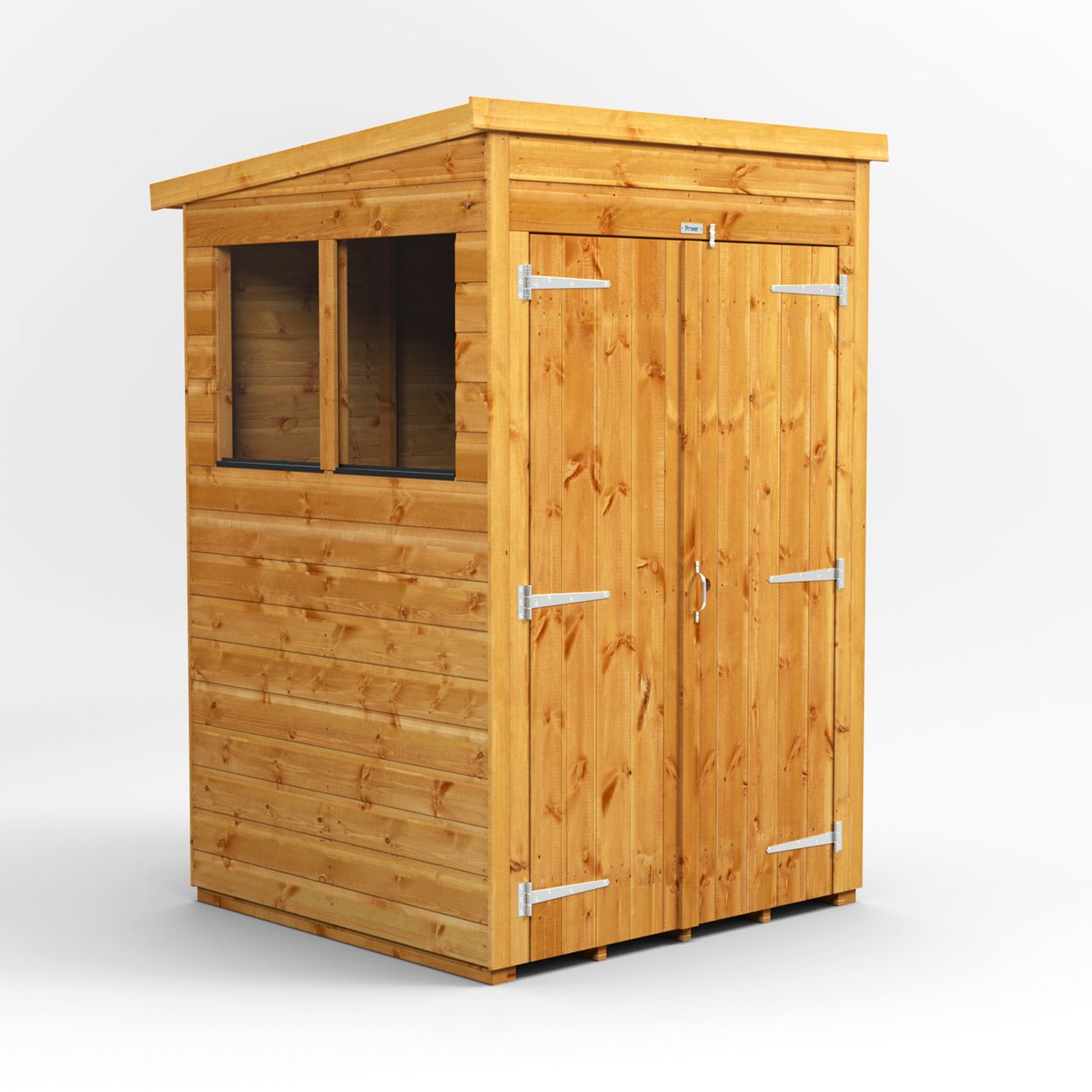 Powersheds Pent Garden Shed - 4ft x 4ft - DD
